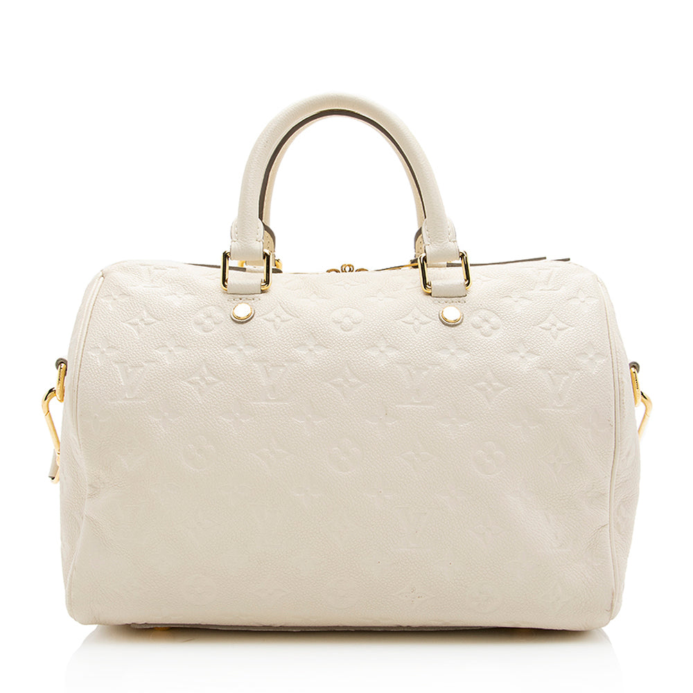 Louis Vuitton Monogram Empreinte Speedy Bandouliere 30 Satchel (SHF-19574)