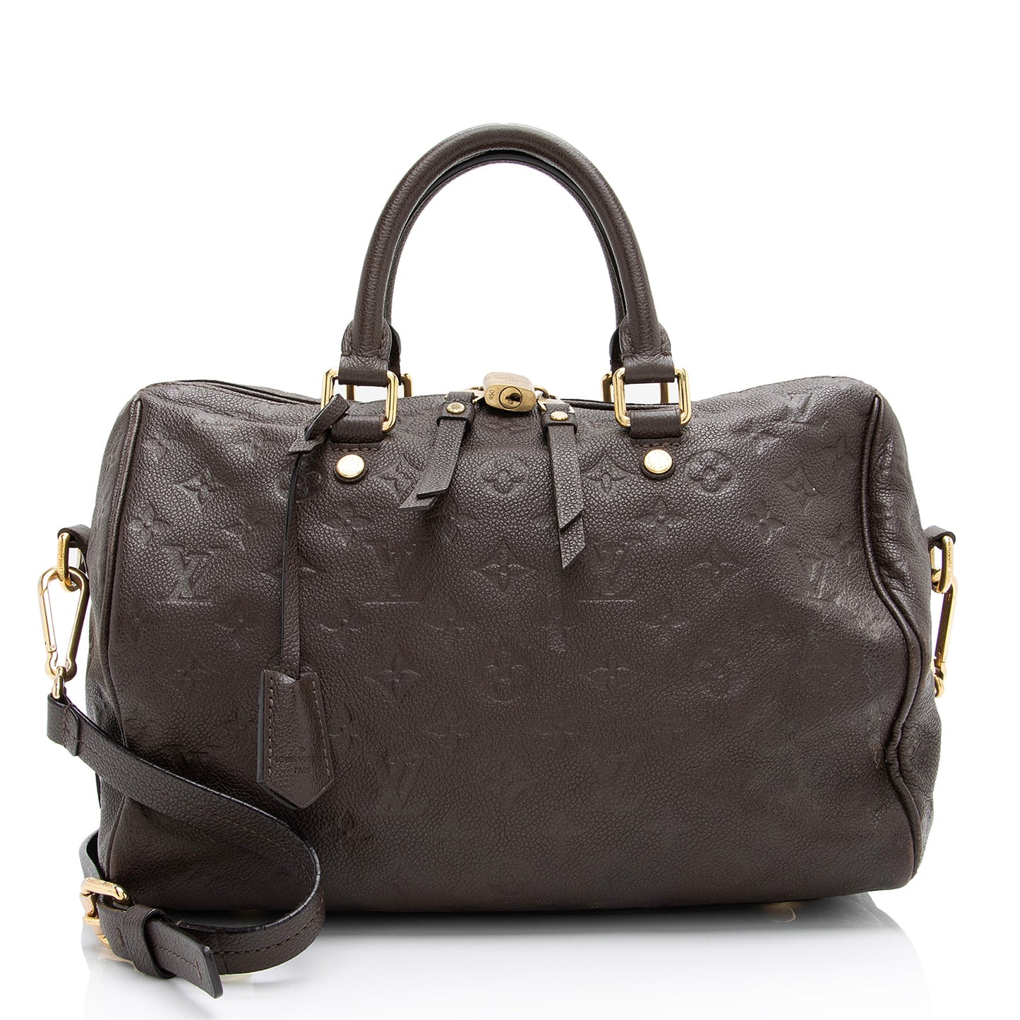 Louis Vuitton Monogram Empreinte Speedy Bandouliere 30 Satchel (SHF-23588)