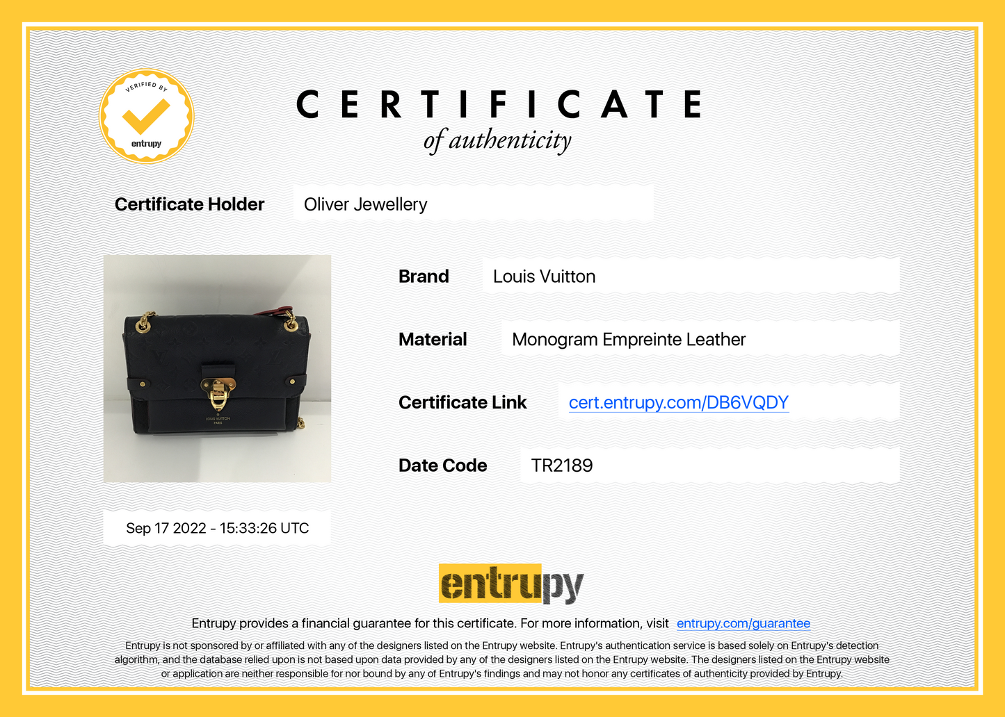 Louis Vuitton Monogram Empreinte Vavin PM