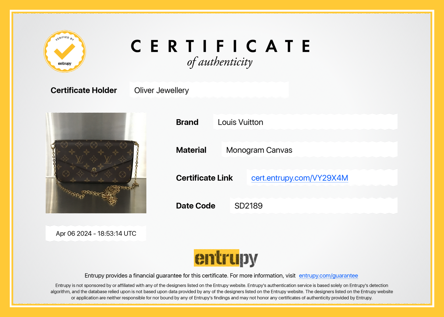 Louis Vuitton Monogram Felicie Pochette