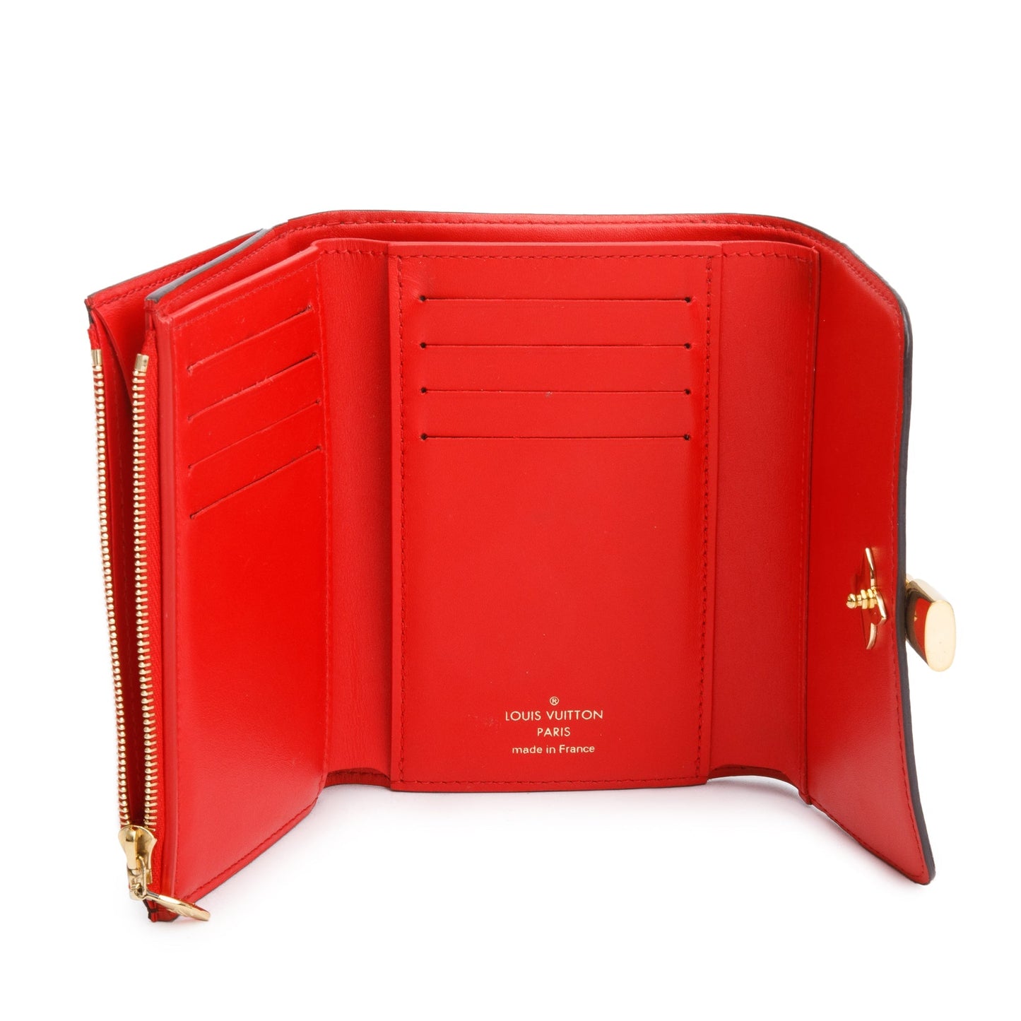 Louis Vuitton Monogram Flower Lock Compact Wallet