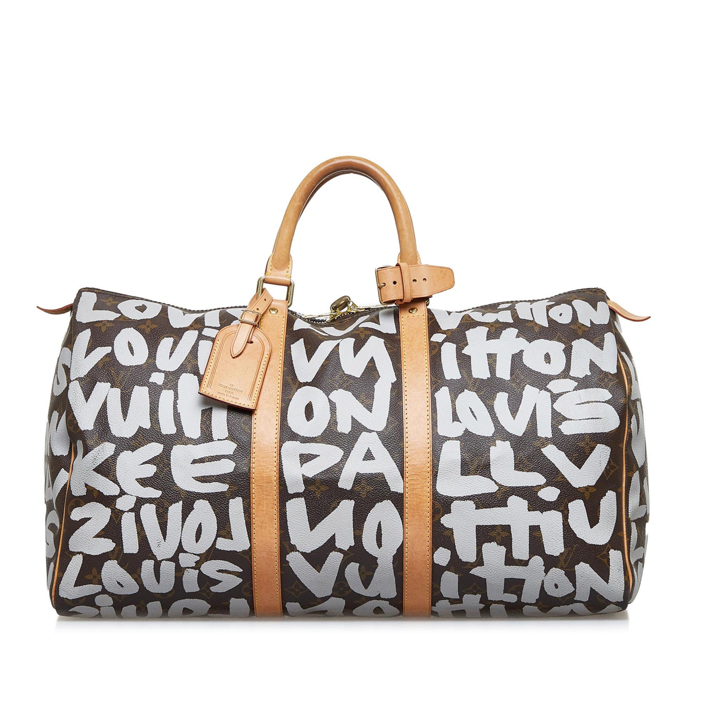 Louis Vuitton Monogram Graffiti Keepall 50 (SHG-PDztEU)