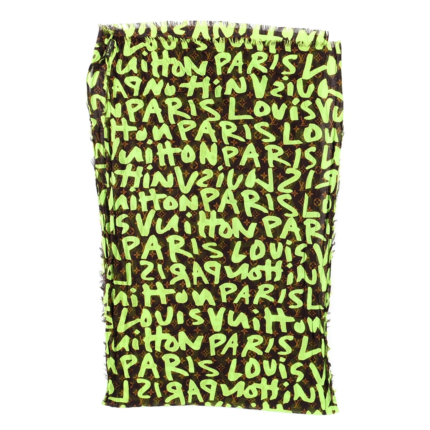 LOUIS VUITTON LIMITED EDITION VERT MONOGRAM GRAFFITI STEPHEN SPROUSE SCRAF