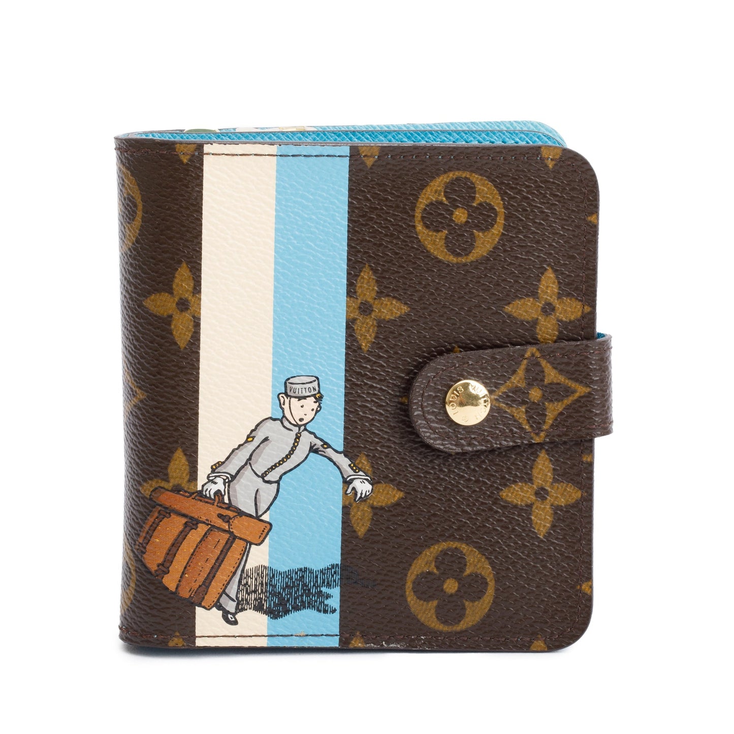 Louis Vuitton Monogram Groom Compact Zippe Wallet