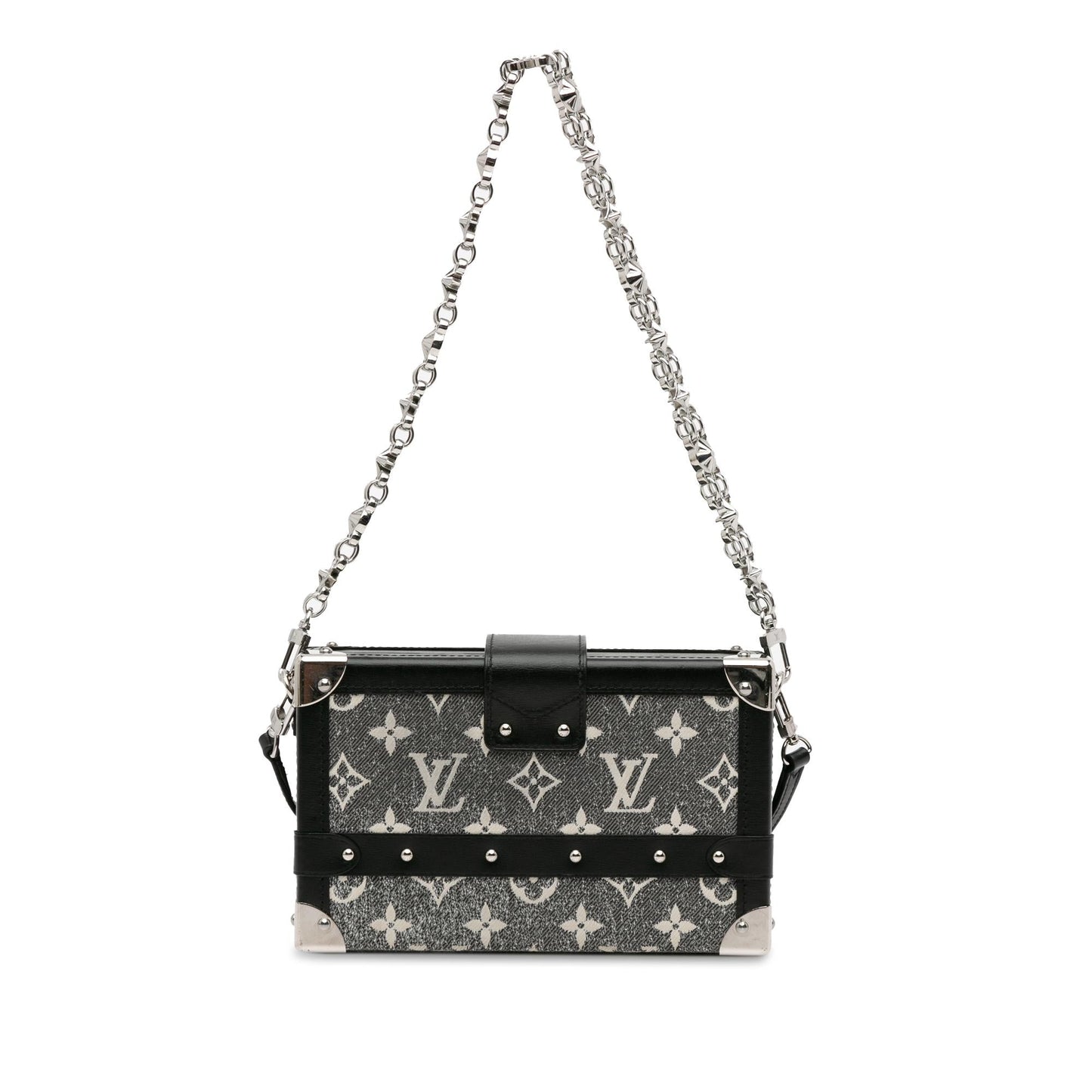 Louis Vuitton Monogram Jacquard Denim Petite Malle (SHG-BewcB2)