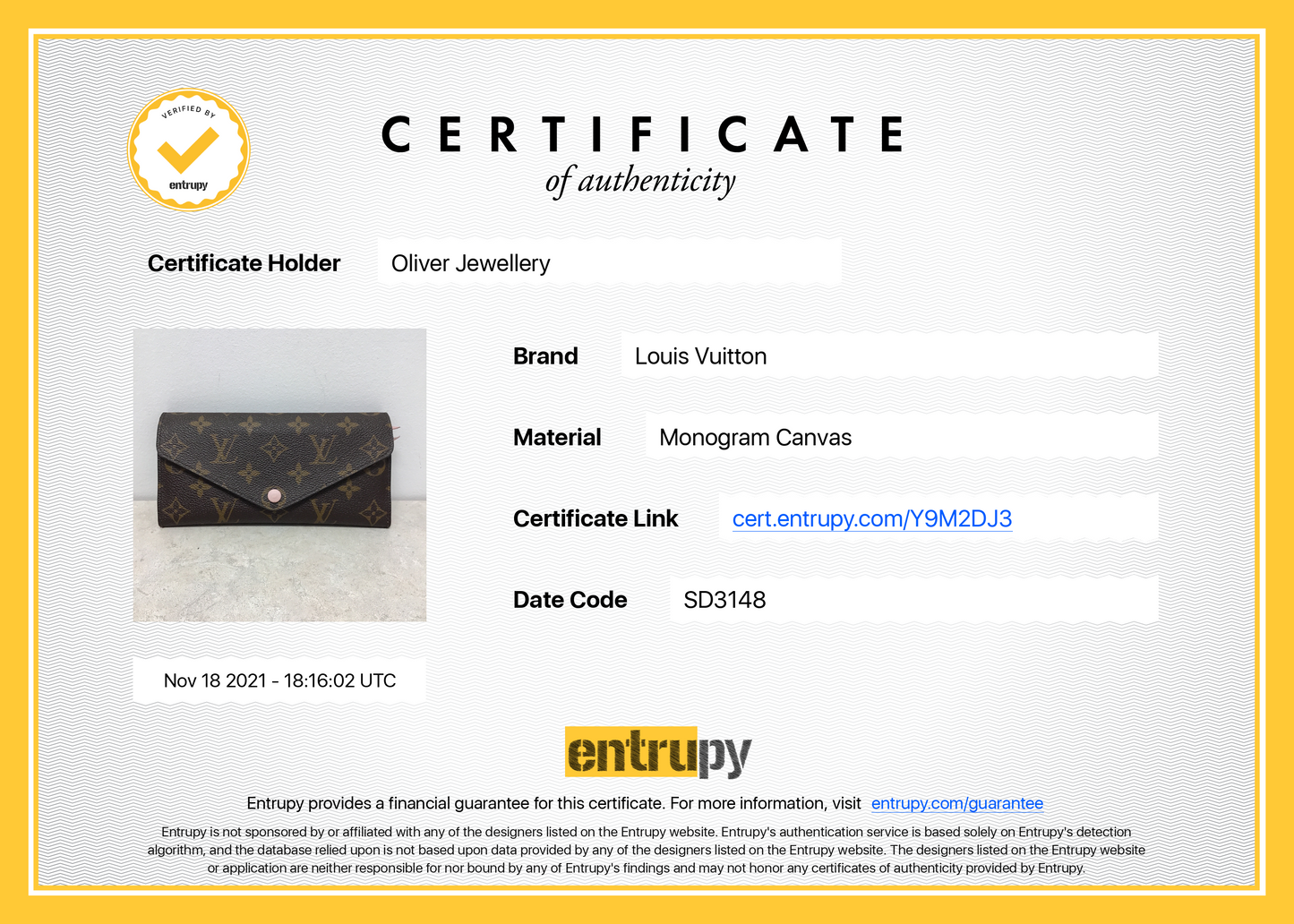 Louis Vuitton Monogram Josephine Wallet