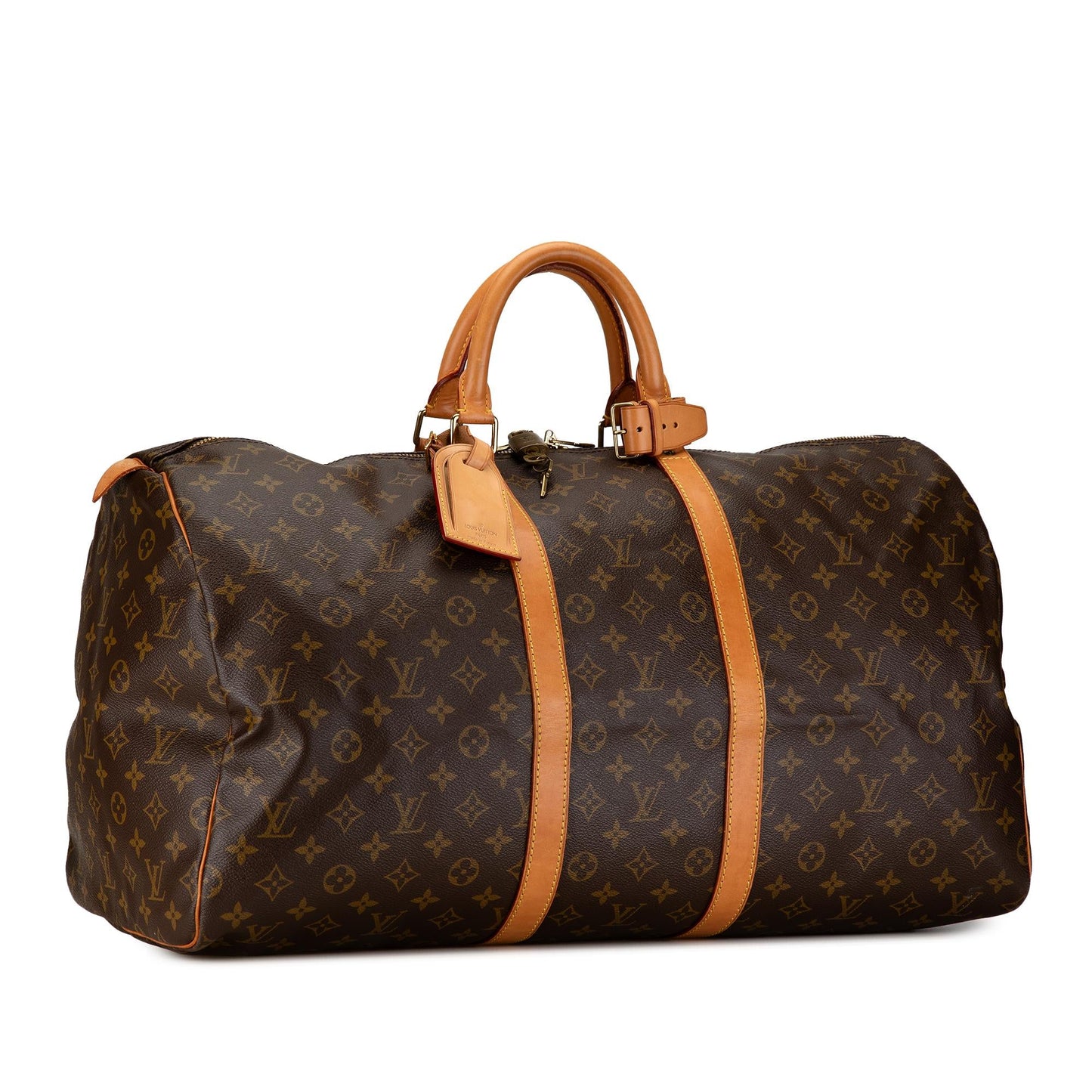 Louis Vuitton Monogram Keepall 55 (SHG-JLAxzt)