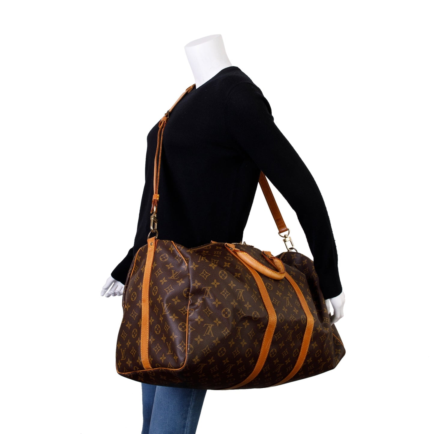 Louis Vuitton Monogram Keepall Bandouliere 55