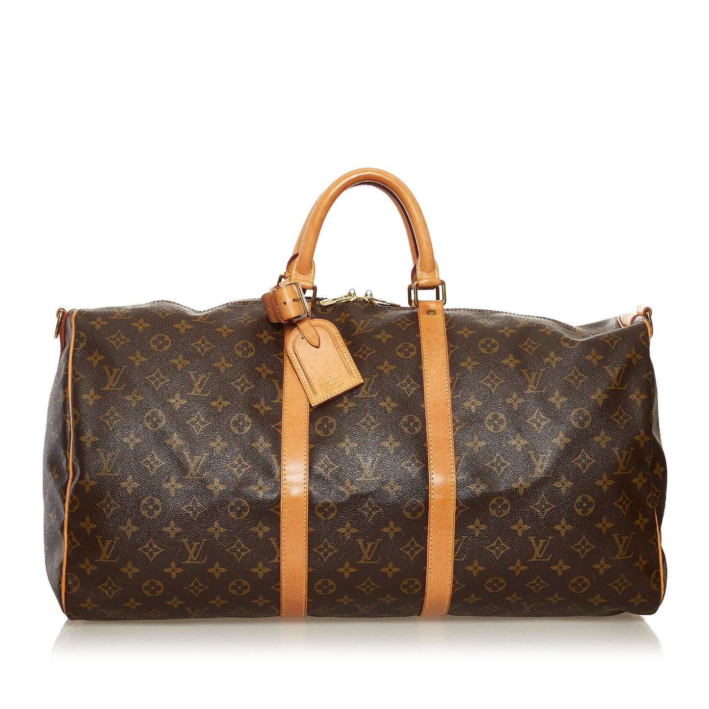 Louis Vuitton Monogram Keepall Bandouliere 55 (SHG-34911)