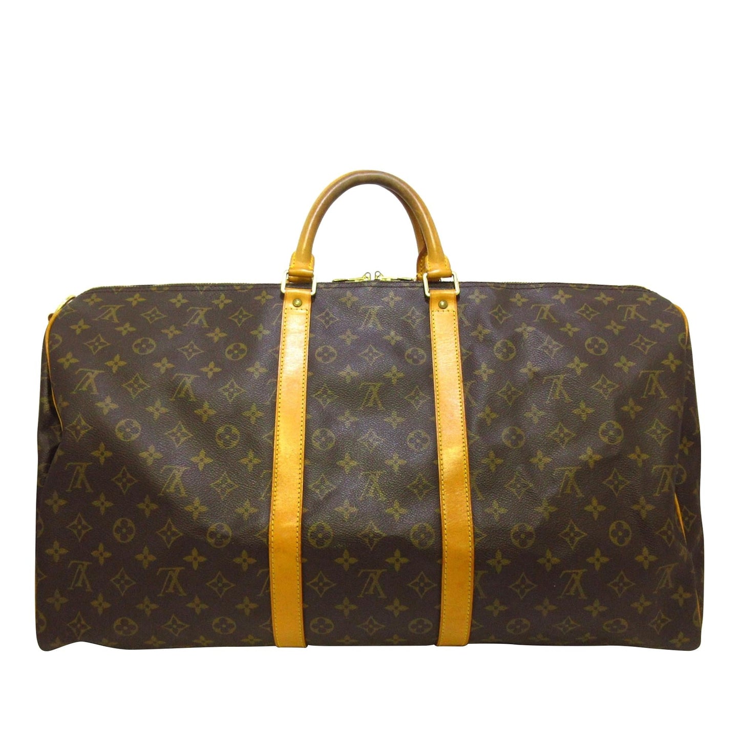 Louis Vuitton Monogram Keepall Bandouliere 55 (SHG-vcrN3F)