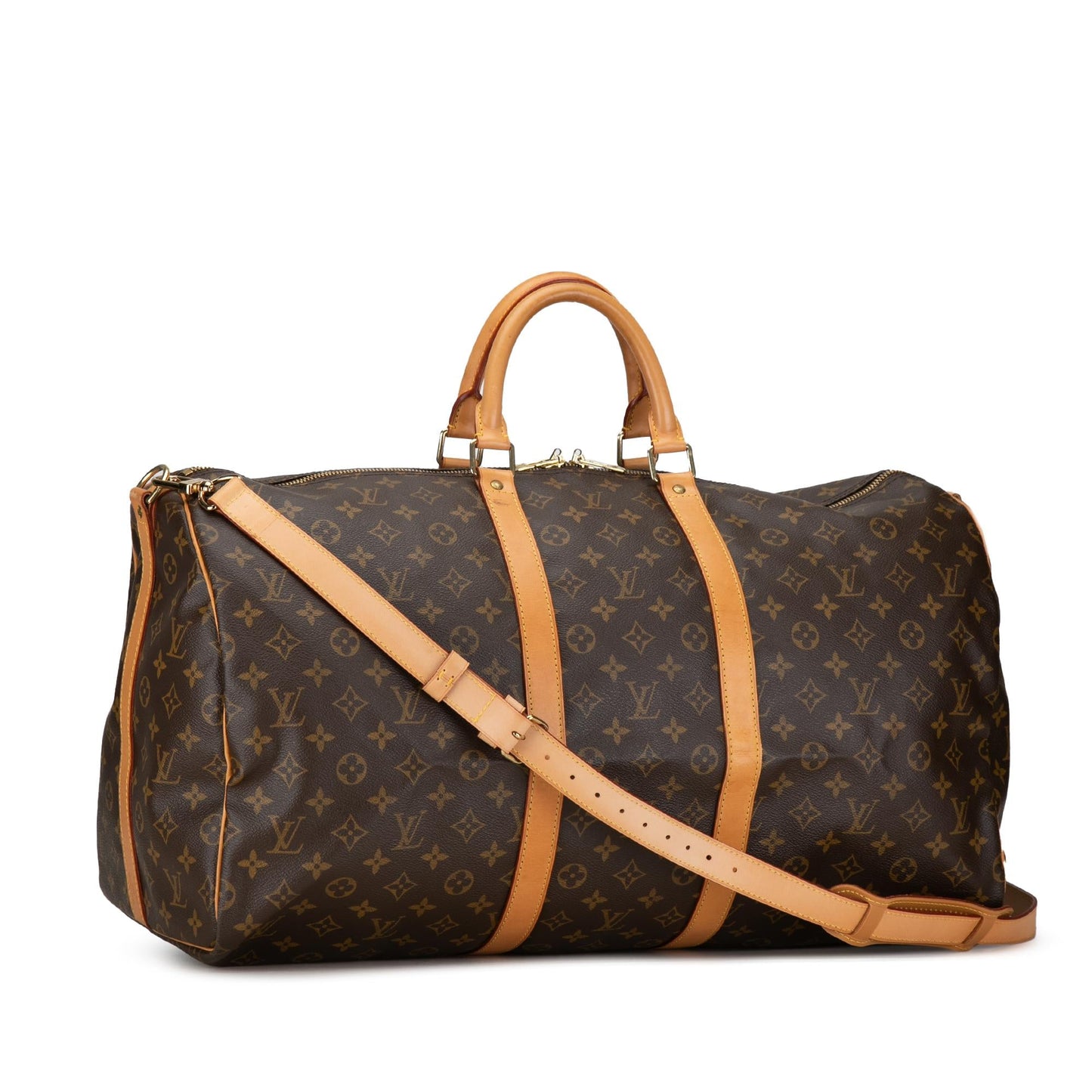 Louis Vuitton Monogram Keepall Bandouliere 55 (SHG-doDQIR)