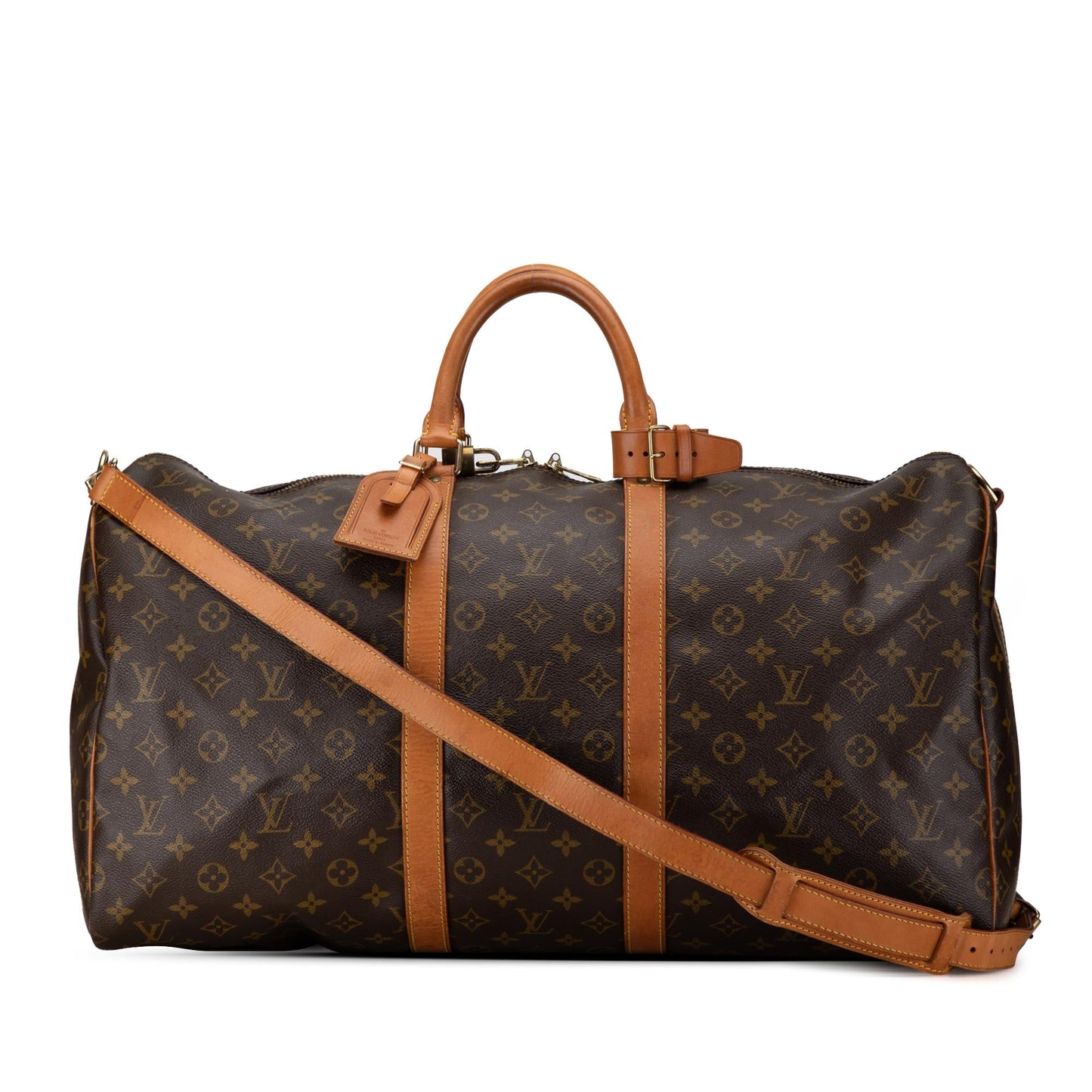 Louis Vuitton Monogram Keepall Bandouliere 55 (SHG-yIMiTA)