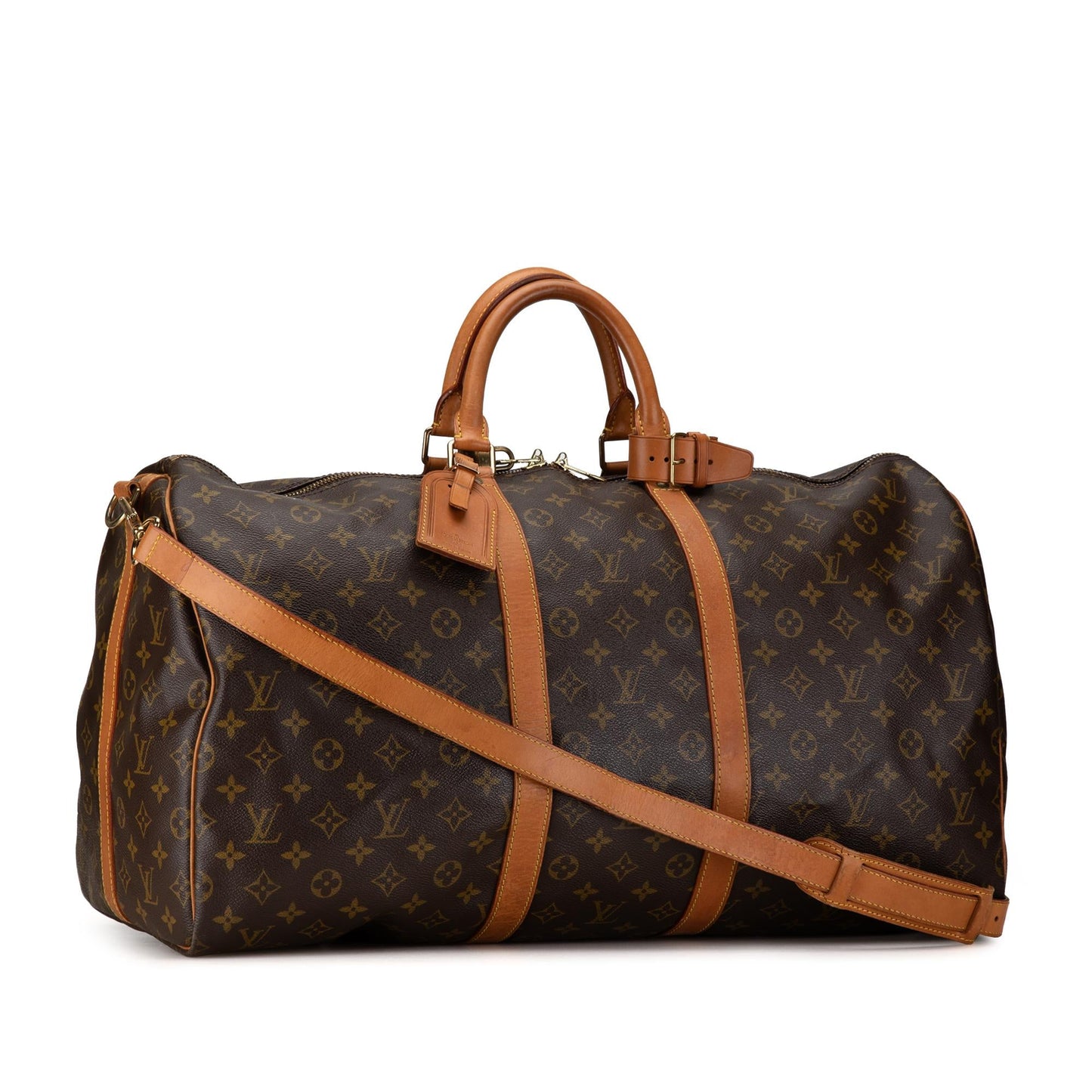 Louis Vuitton Monogram Keepall Bandouliere 55 (SHG-yIMiTA)