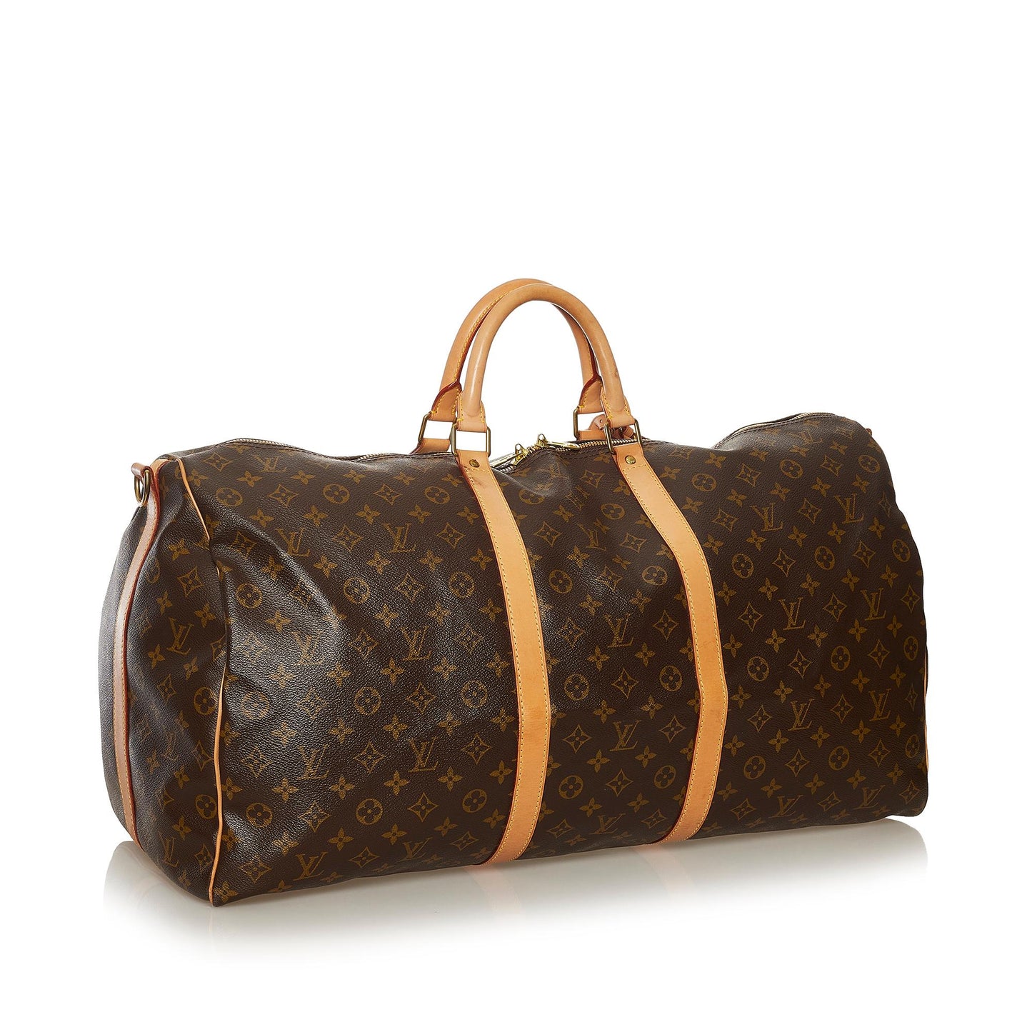 Louis Vuitton Monogram Keepall Bandouliere 60 (SHG-34520)