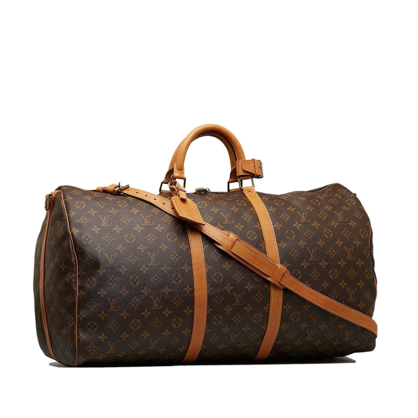 Louis Vuitton Monogram Keepall Bandouliere 60 (SHG-PBLMRM)