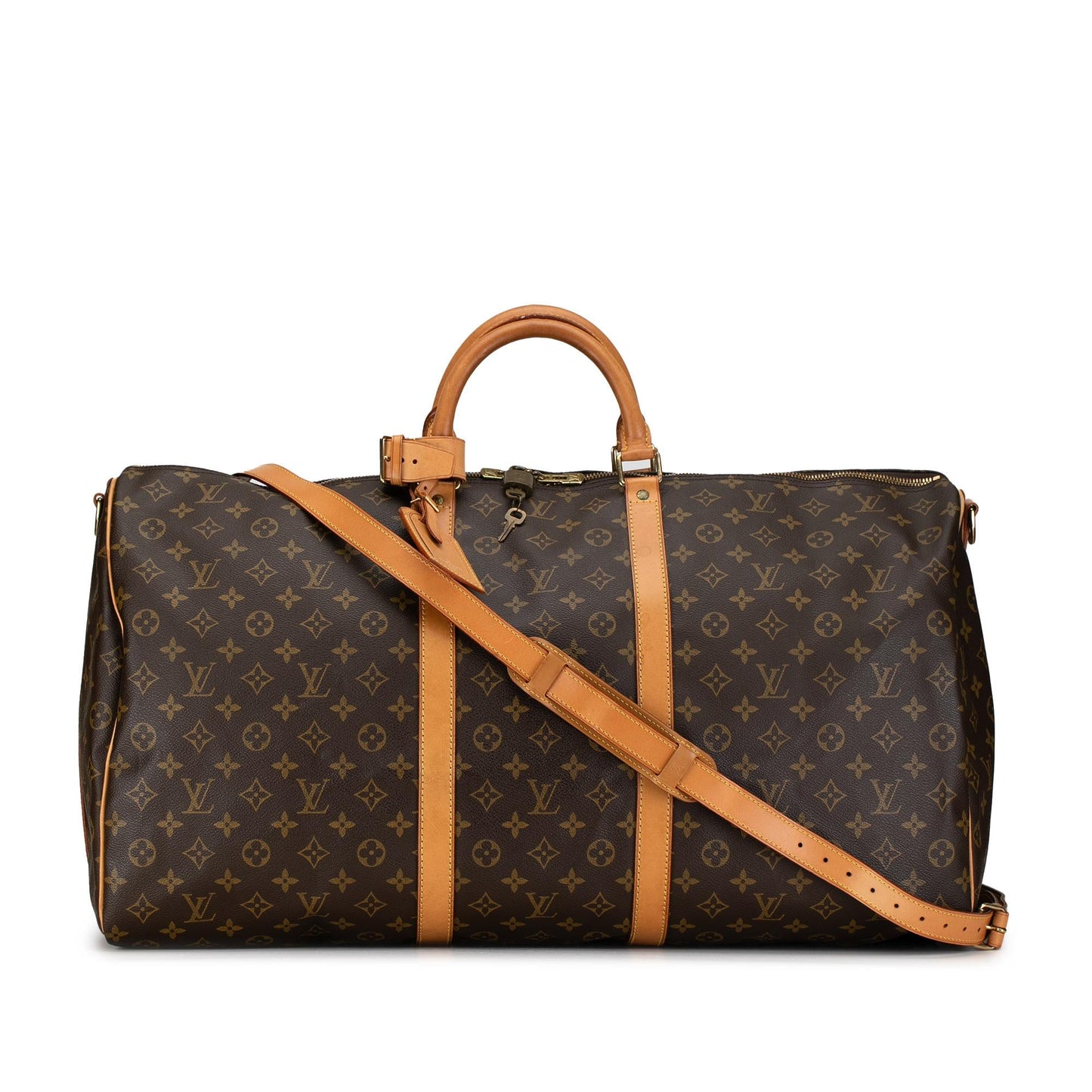 Louis Vuitton Monogram Keepall Bandouliere 60 (SHG-ST4B0r)