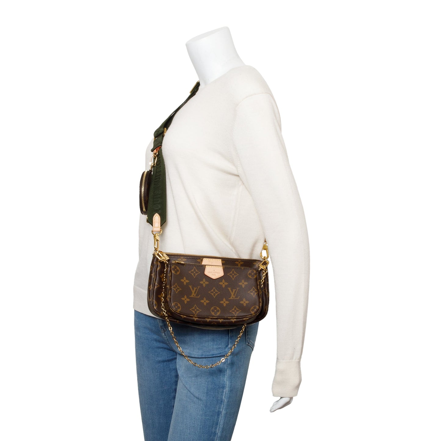 Louis Vuitton Monogram Khaki Multi-Pochette Accessoires