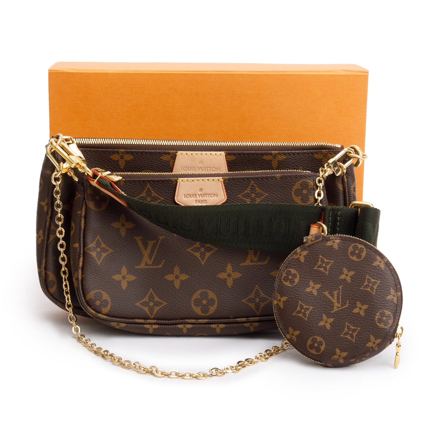 Louis Vuitton Monogram Khaki Multi-Pochette Accessoires