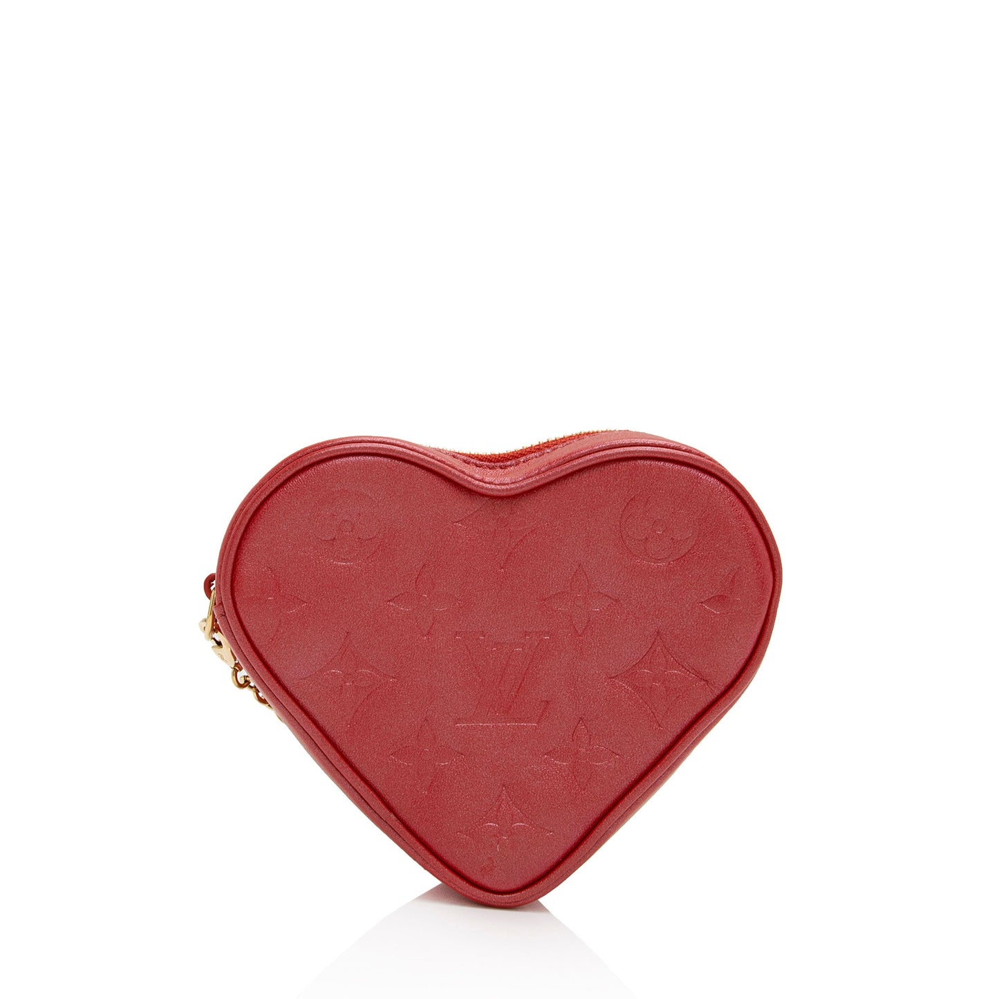 Louis Vuitton Monogram Lambskin Sac Coueur Heart on Chain (SHF-VfXfrg)