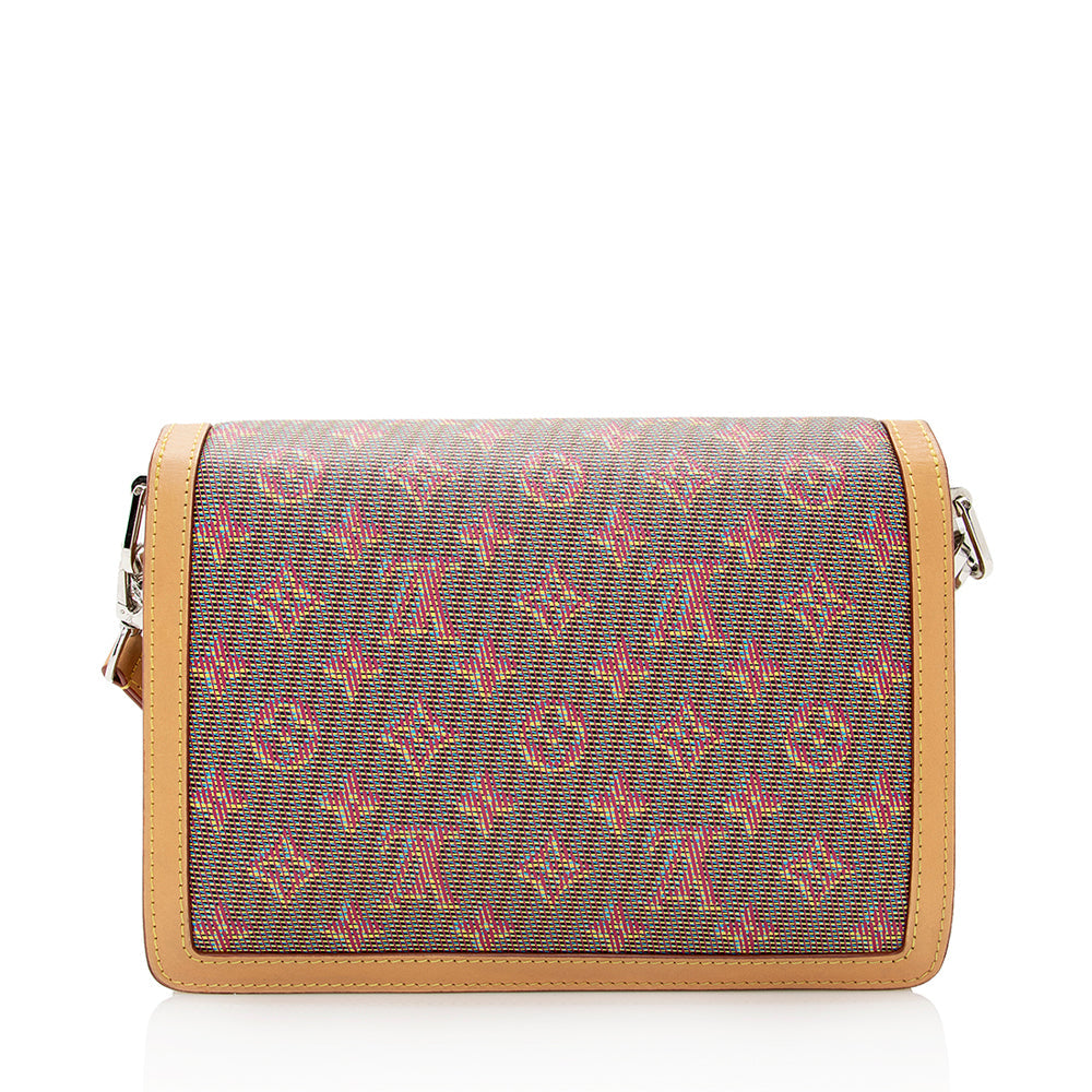 Louis Vuitton Monogram Leather Dauphine Pop MM Shoulder Bag (SHF-21954)