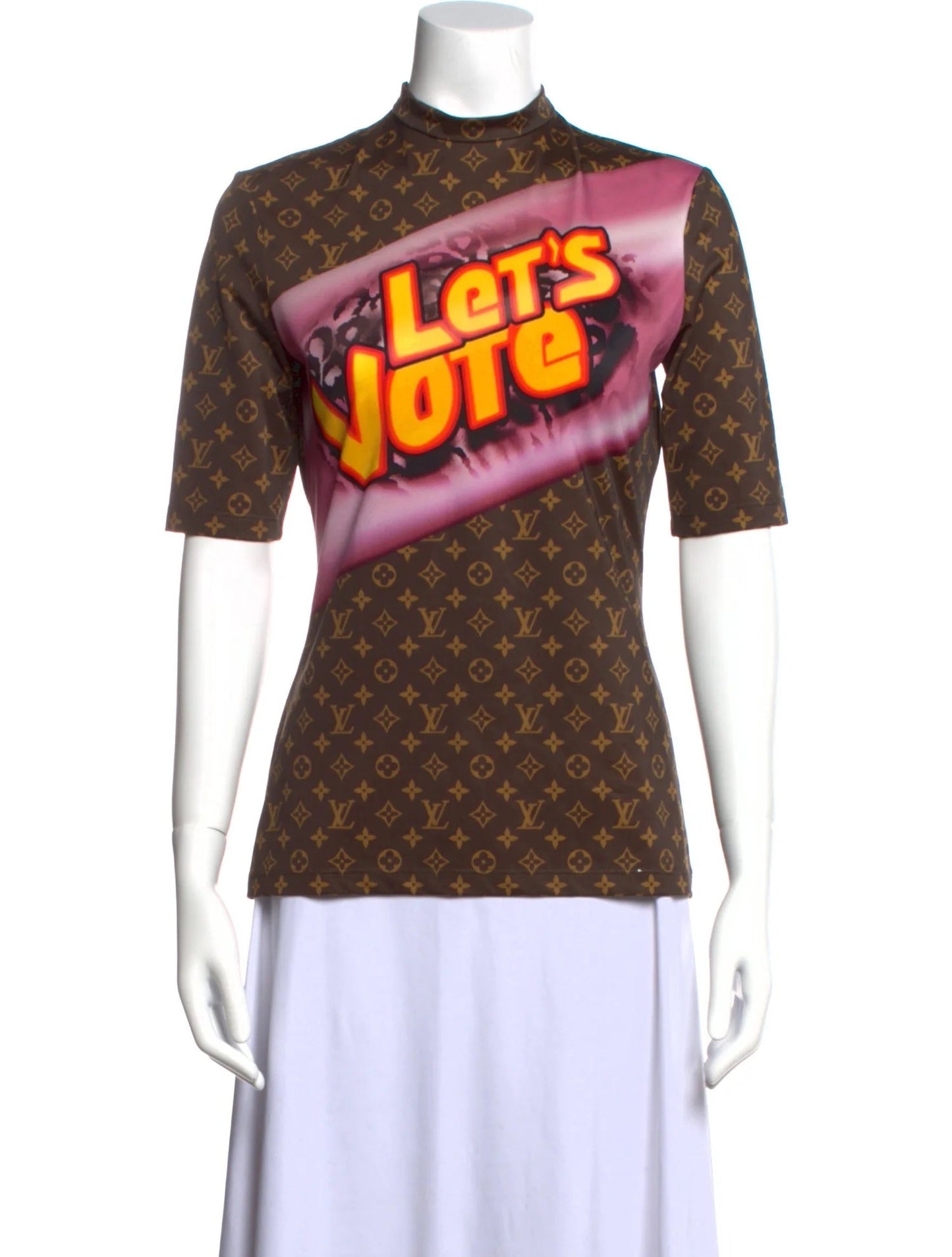 LOUIS VUITTON MONOGRAM LET'S VOTE SHIRT