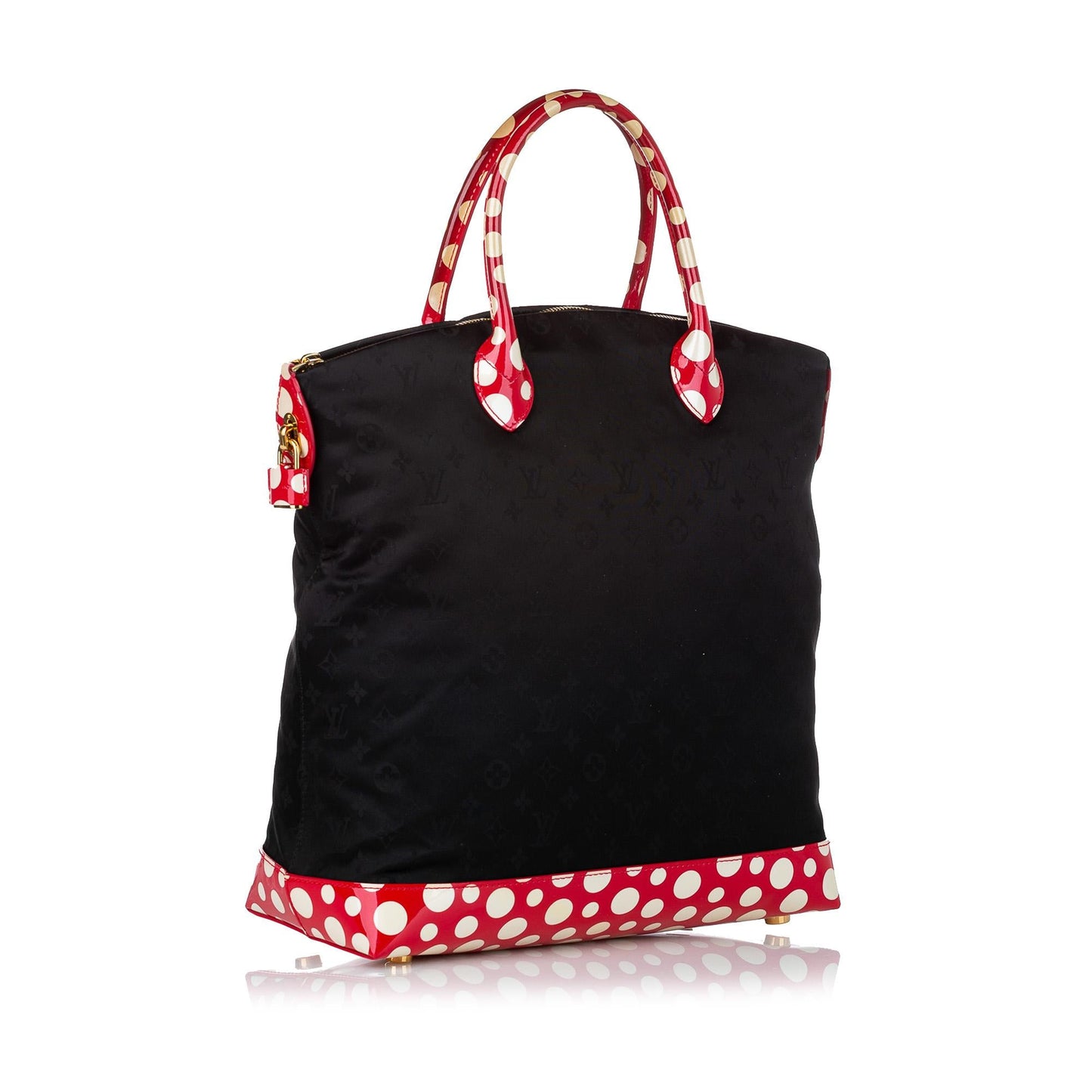 Louis Vuitton Monogram Lockit Vertical Yayoi Kusama Dots Infinity MM (SHG-30676)