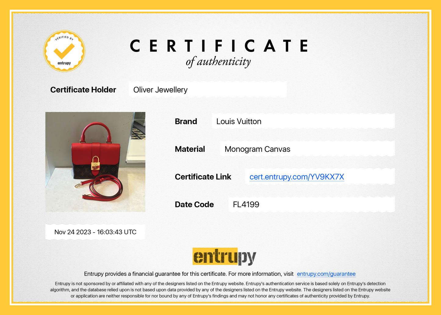 Louis Vuitton Monogram Locky BB