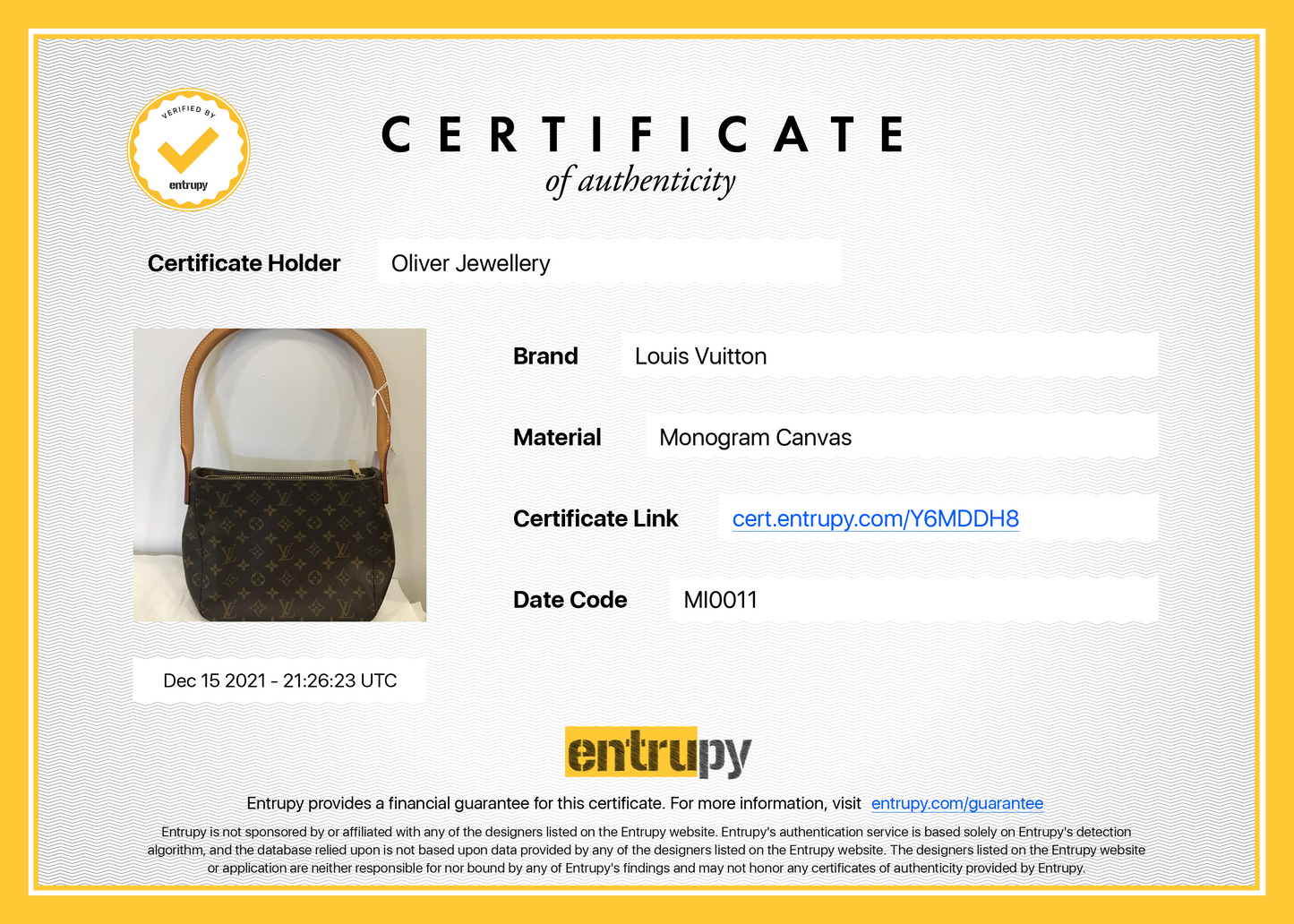 Louis Vuitton Monogram Looping MM