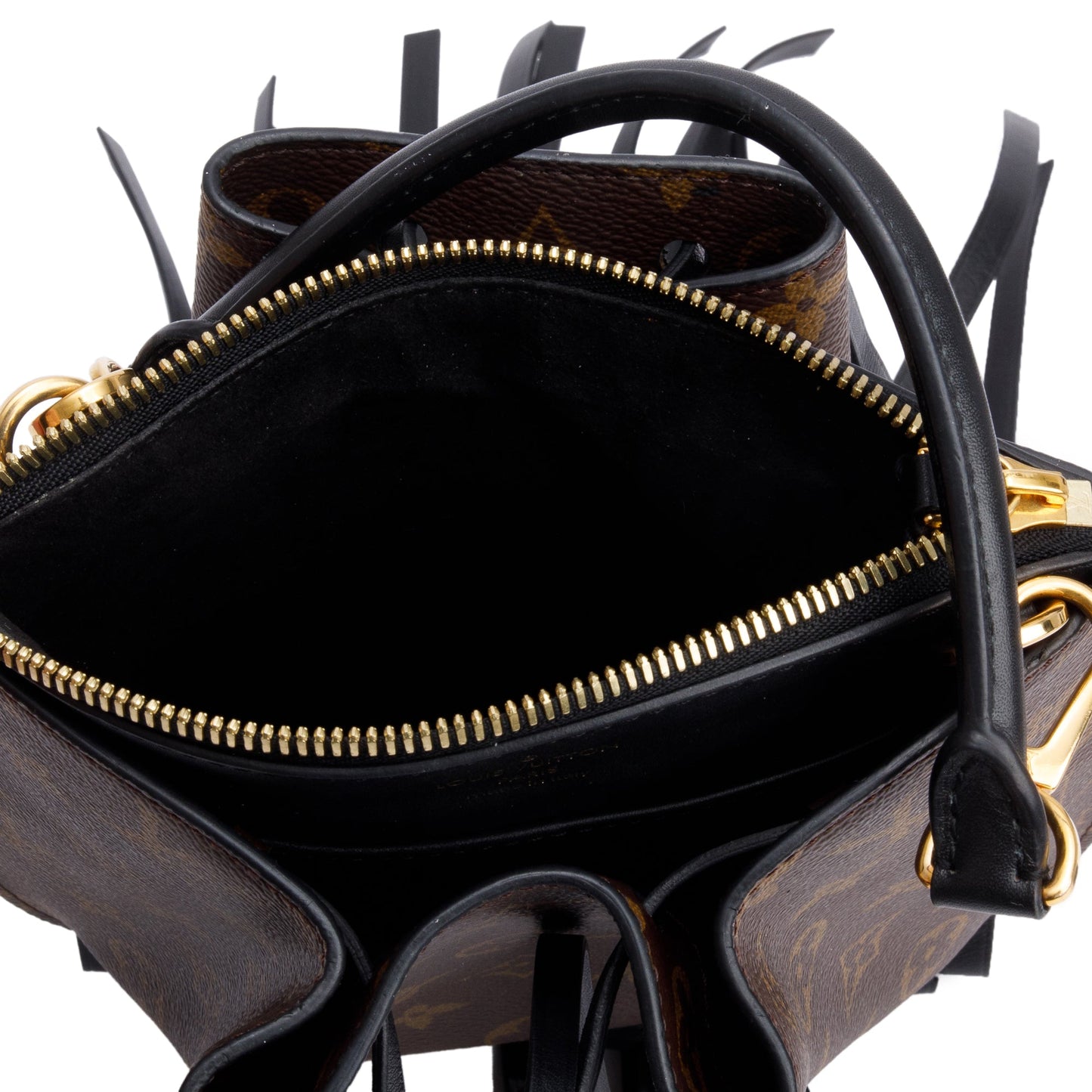 Louis Vuitton Monogram Macassar Fringed Noe