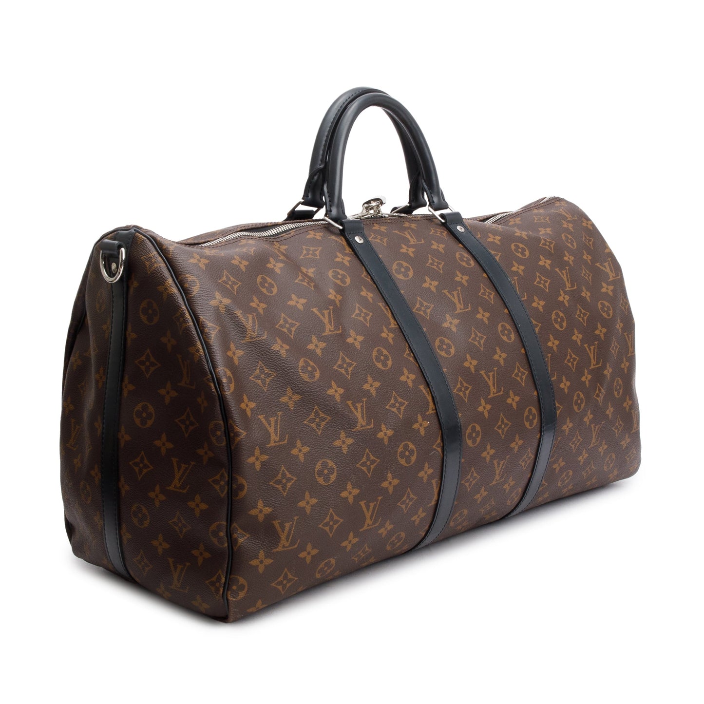 Louis Vuitton Monogram Macassar Keepall Bandouliere 55