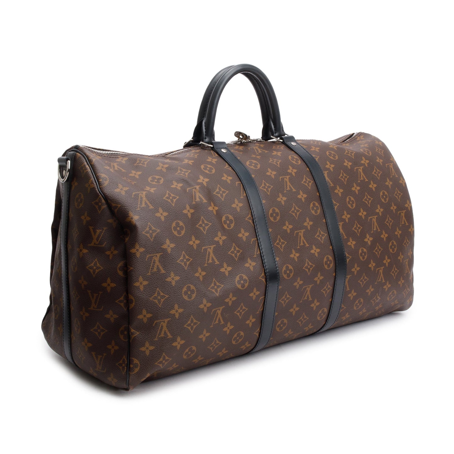 Louis Vuitton Monogram Macassar Keepall Bandouliere 55