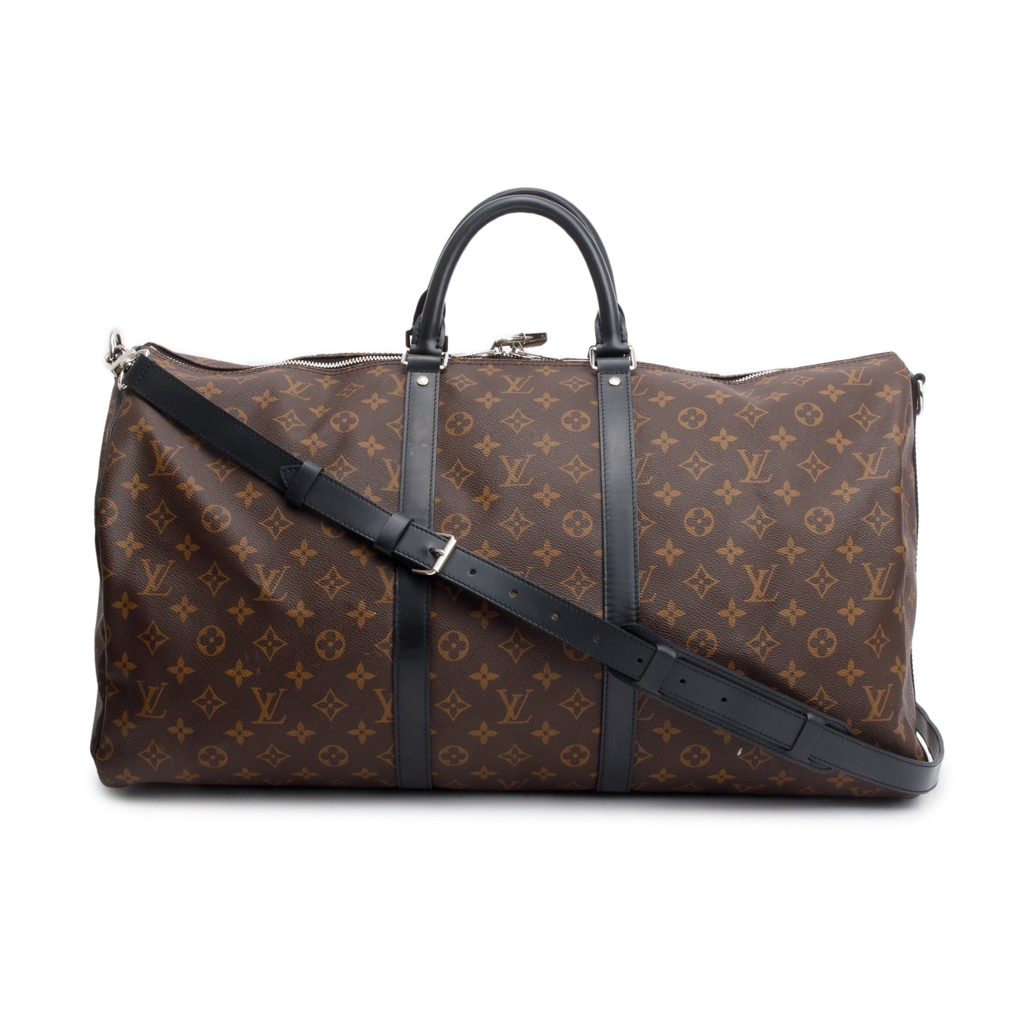 Louis Vuitton Monogram Macassar Keepall Bandouliere 55