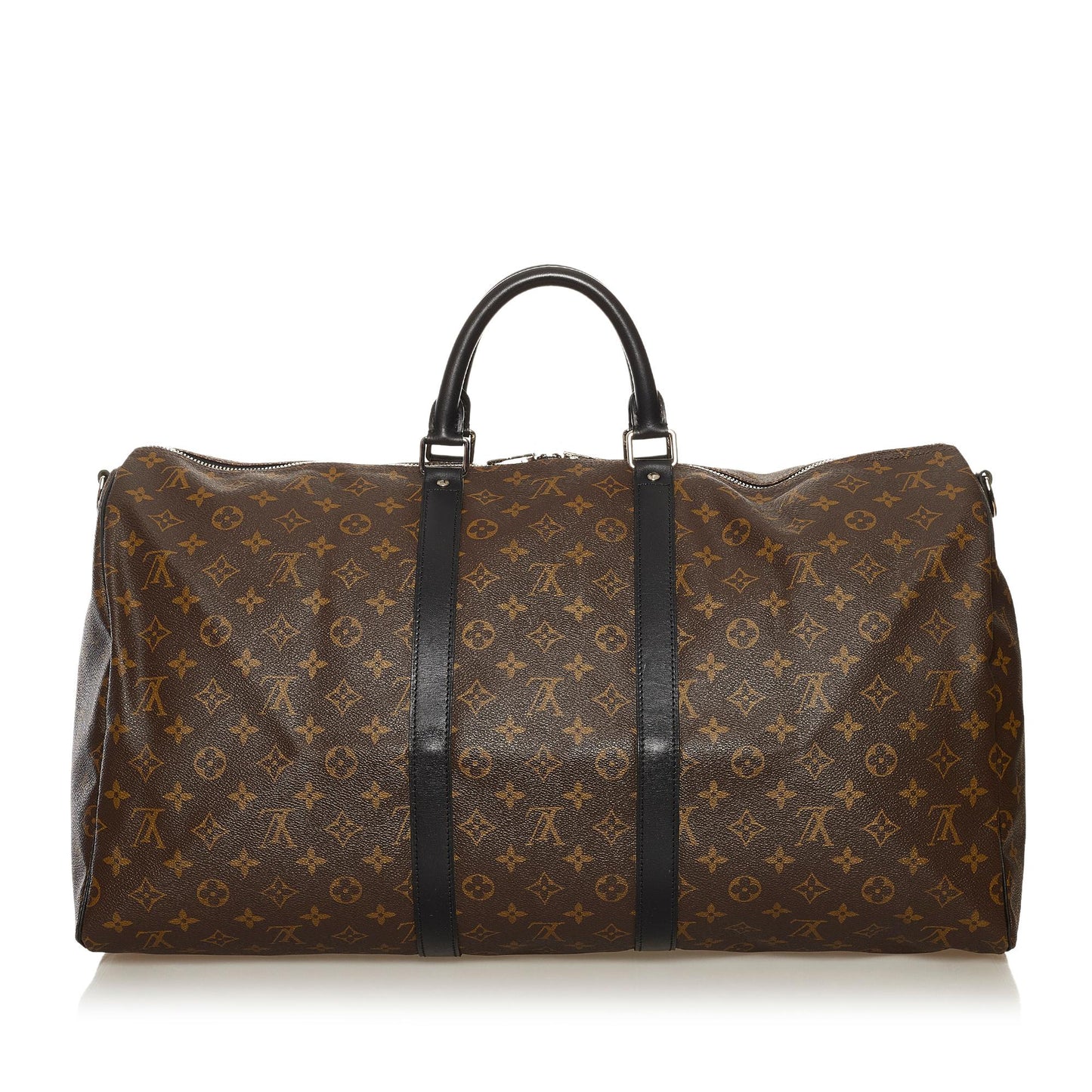 Louis Vuitton Monogram Macassar Keepall Bandouliere 55 (SHG-34578)