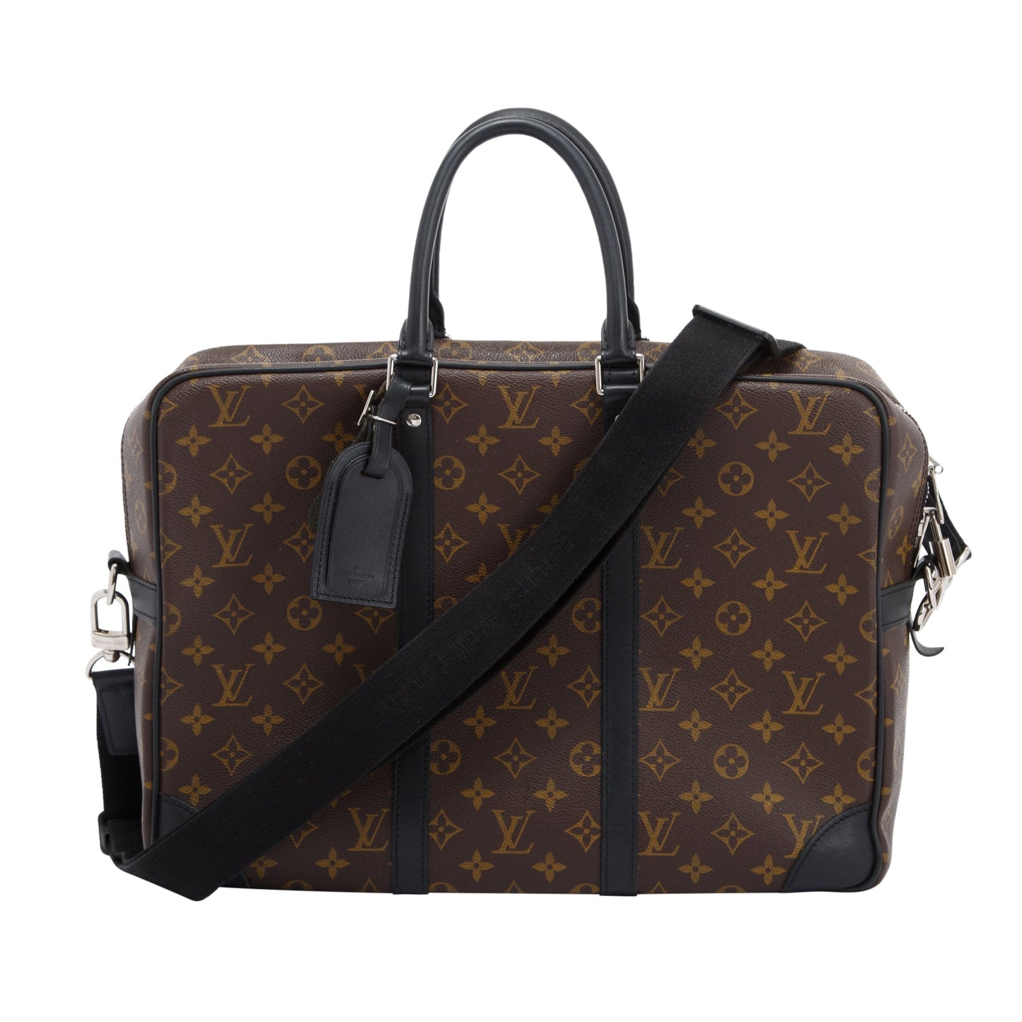 Louis Vuitton Monogram Macassar Porte-Documents Voyage GM