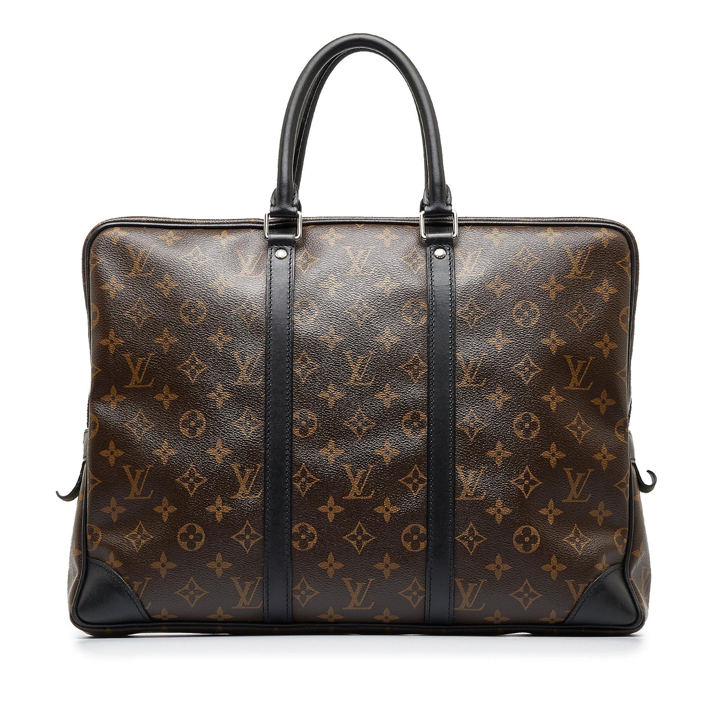 Louis Vuitton Monogram Macassar Porte-Documents Voyage GM (SHG-xbjdQX)