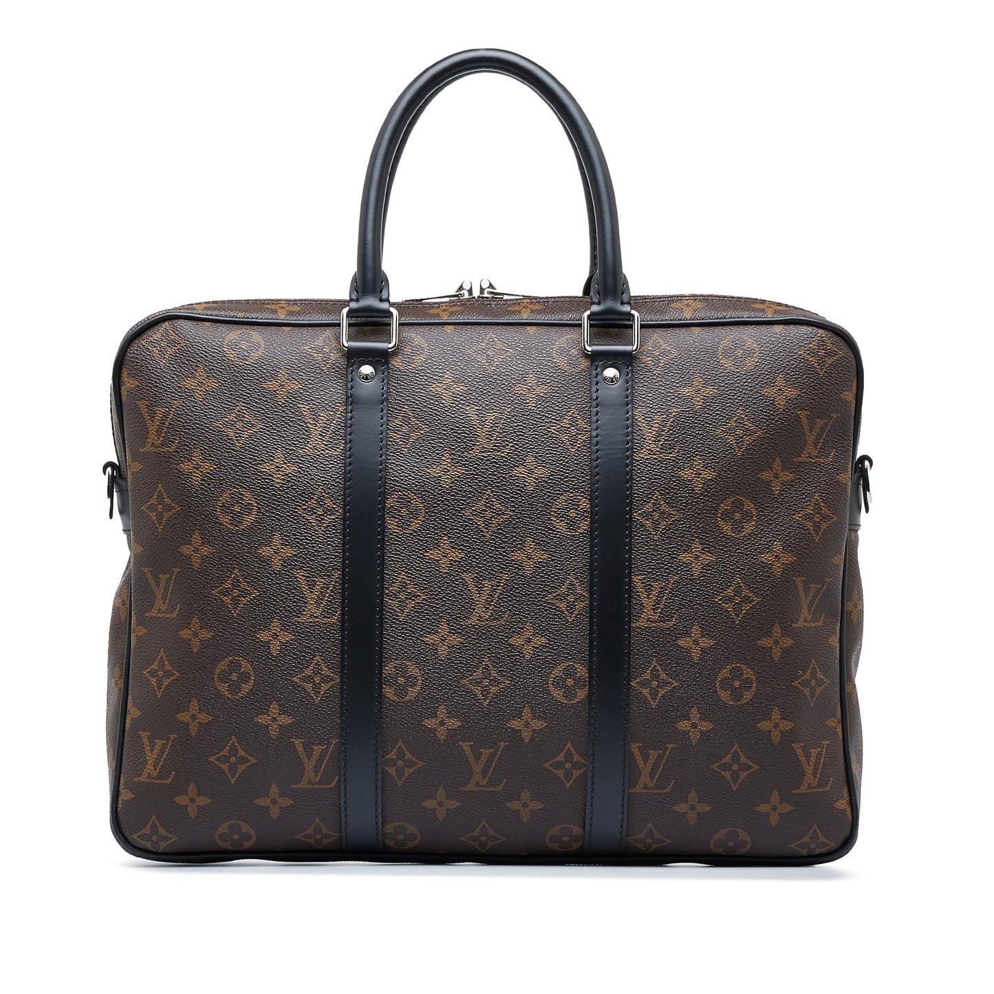 Louis Vuitton Monogram Macassar Porte Documents Voyage (SHG-gCbTCM)