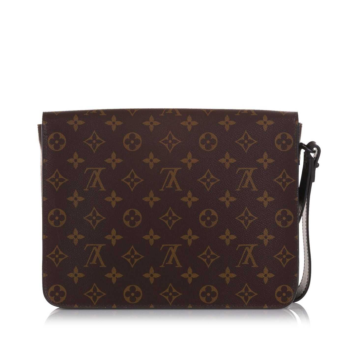 Louis Vuitton Monogram Macassar S Lock A4 Pouch (SHG-7uwojo)