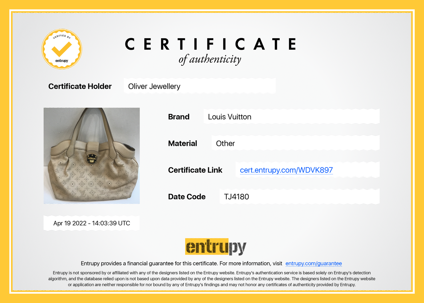 Louis Vuitton Monogram Mahina Cirrus PM
