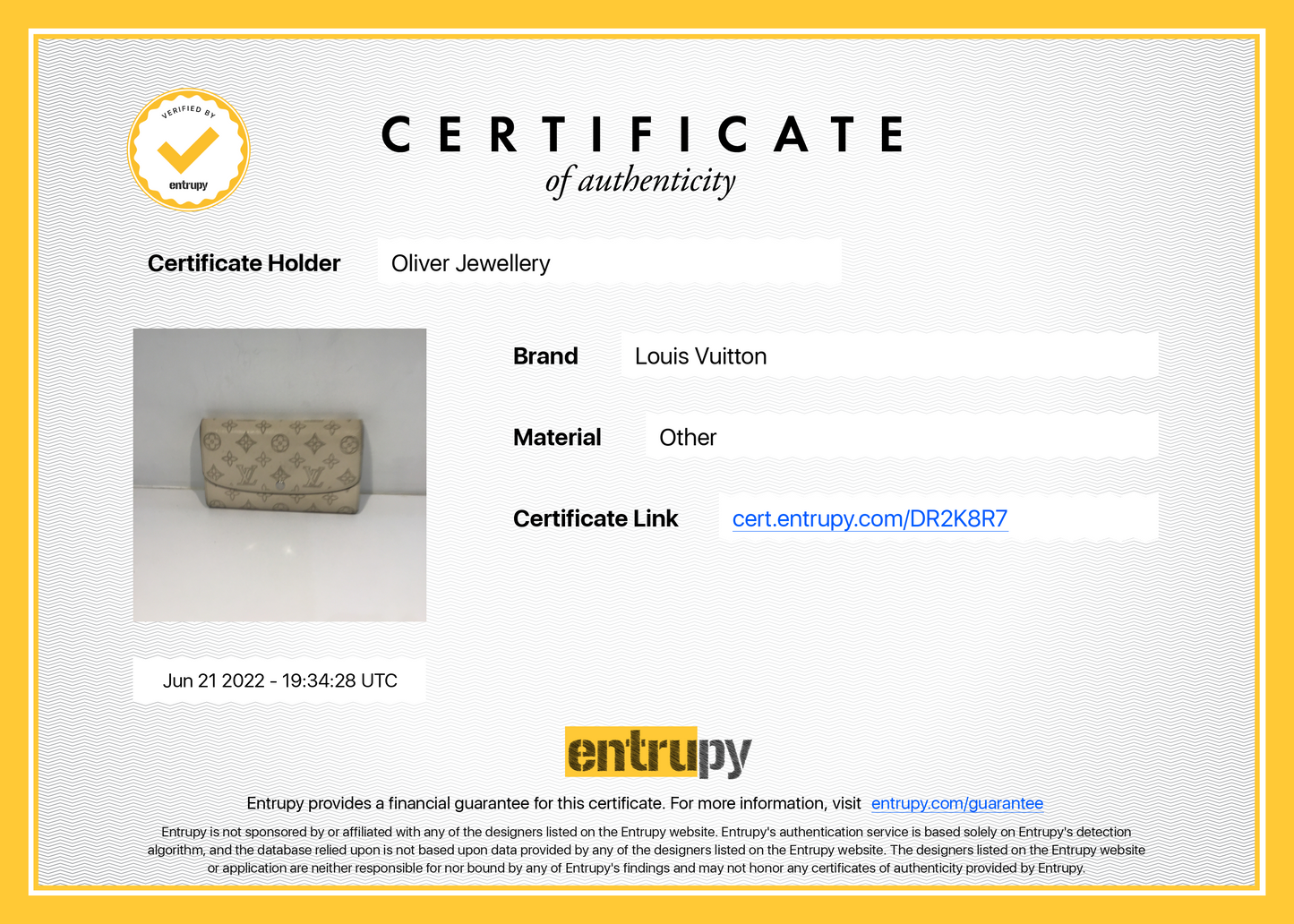Louis Vuitton Monogram Mahina Leather Iris Wallet