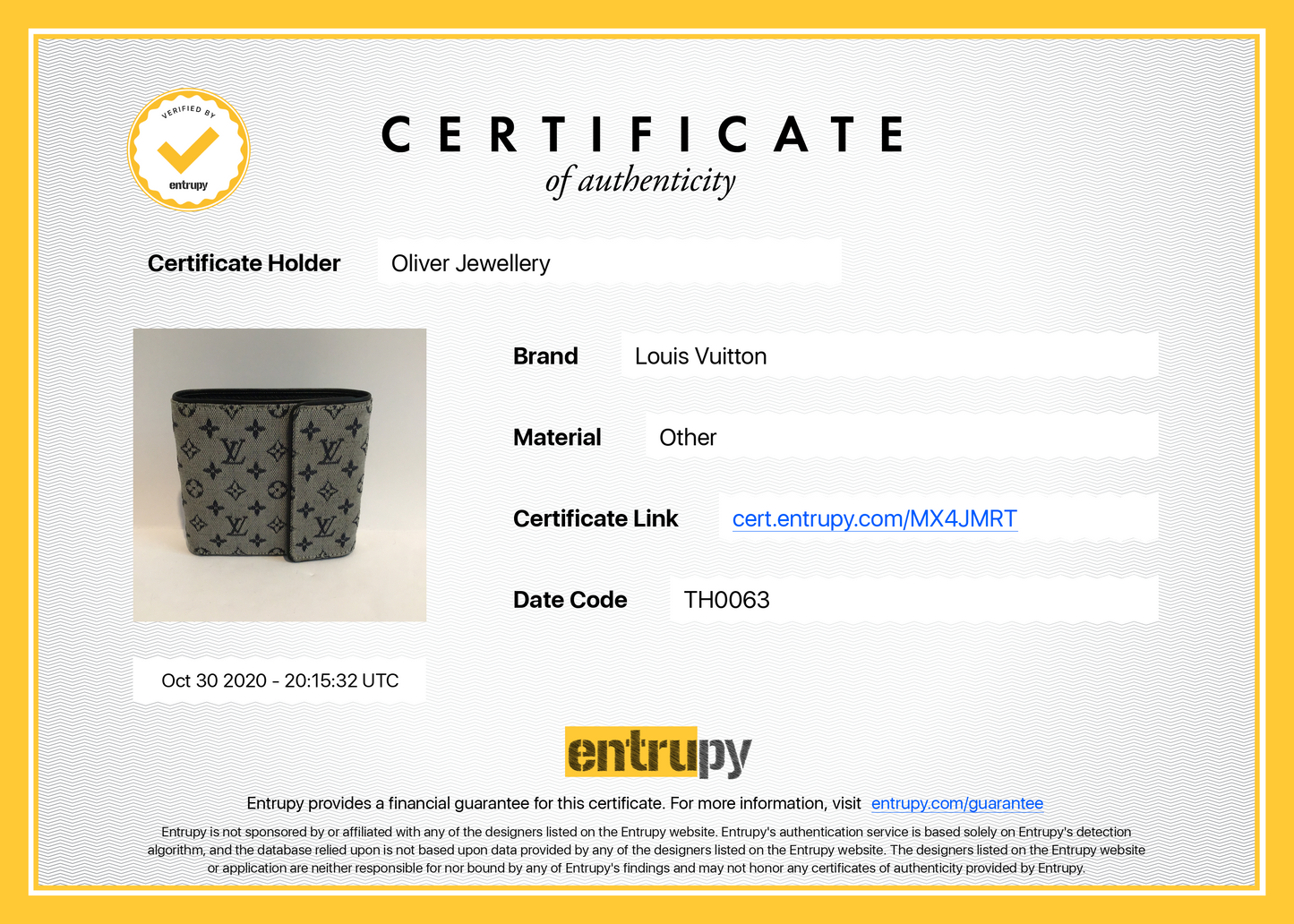 Louis Vuitton Monogram Mini Lin Compact Wallet