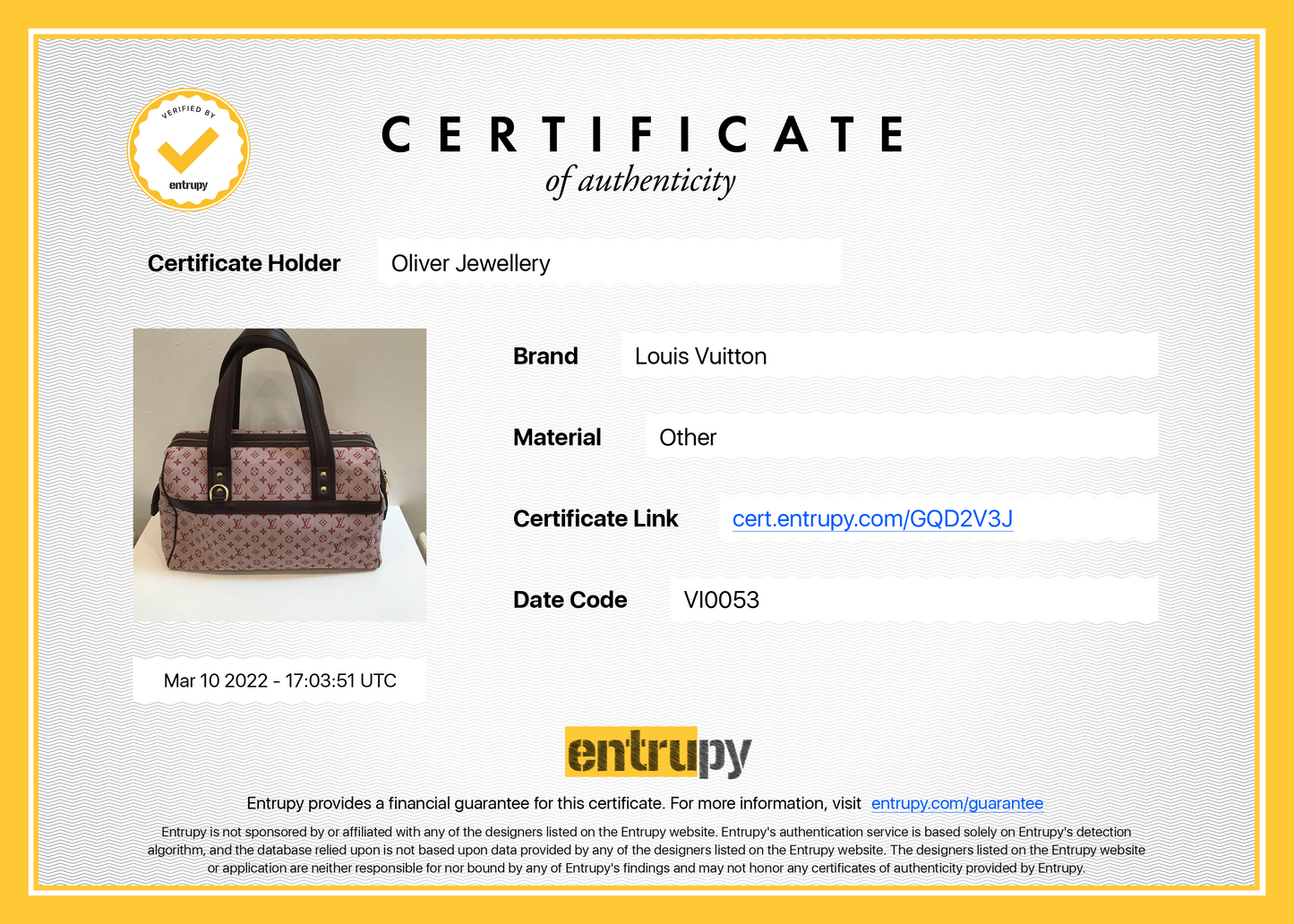 Louis Vuitton Monogram Mini Lin Josephine GM