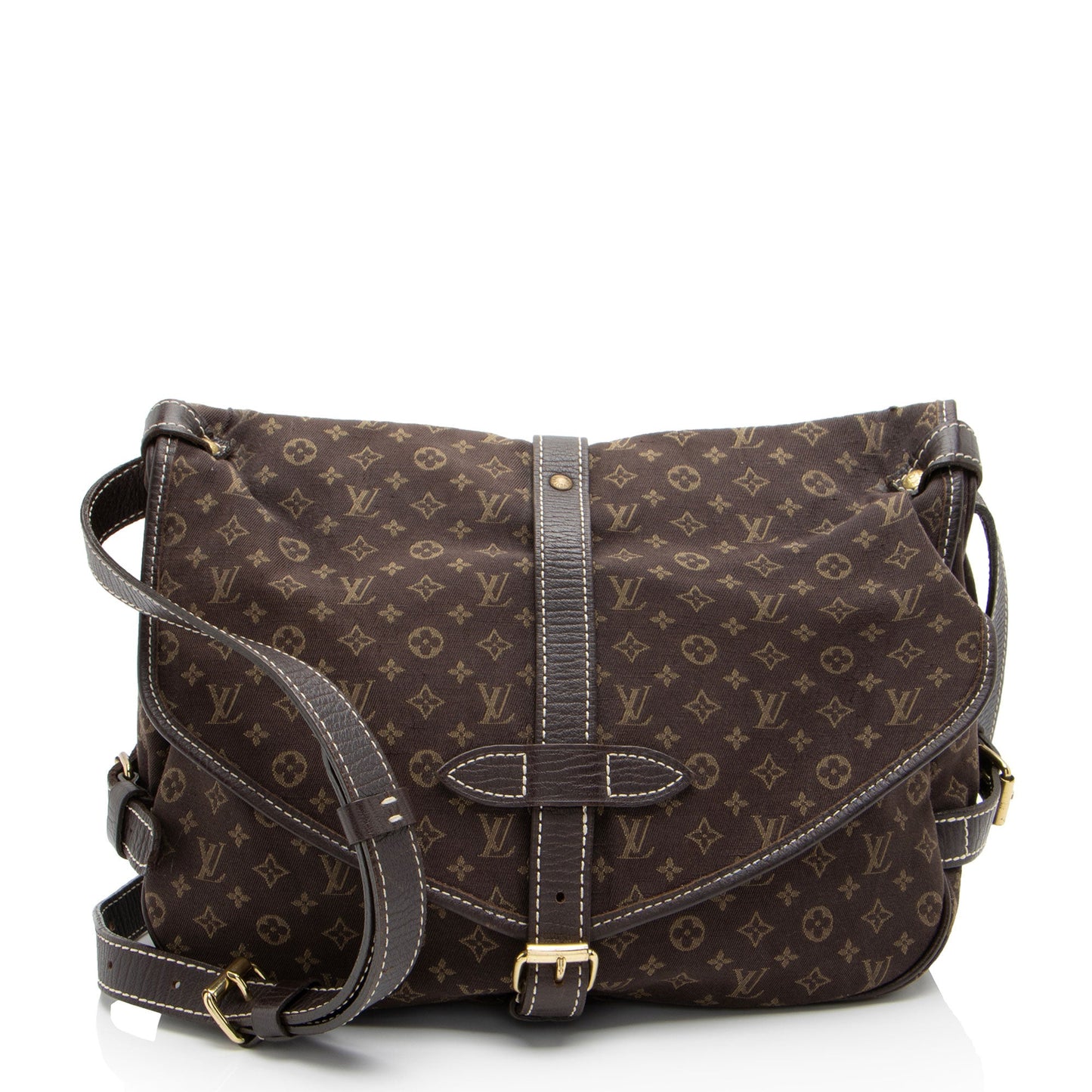 Louis Vuitton Monogram Mini Lin Saumur 30 Messenger (SHF-VmMTu9)