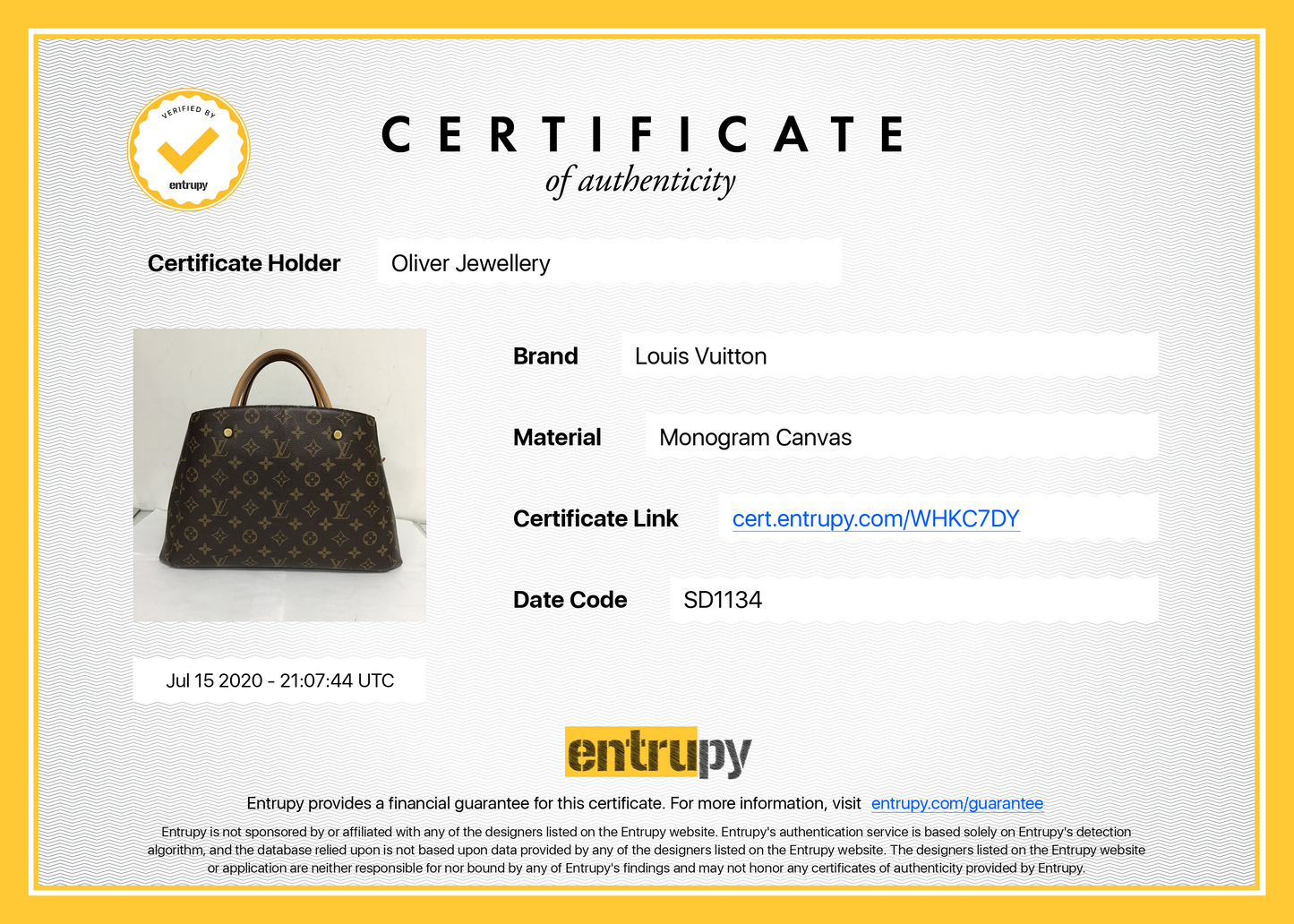 Louis Vuitton Monogram Montaigne MM