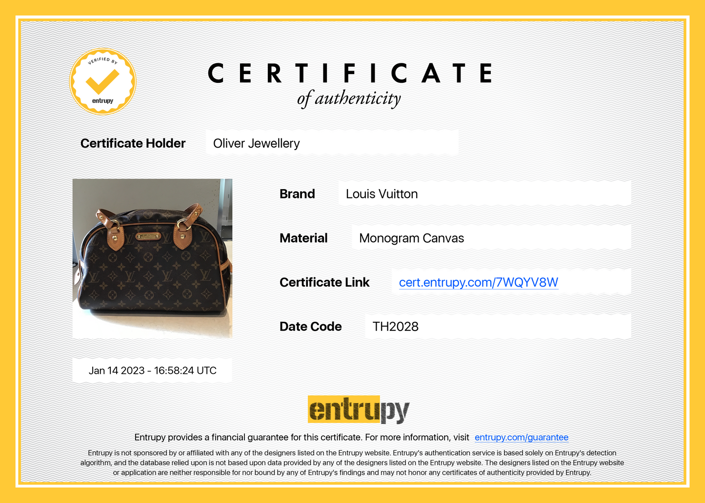 Louis Vuitton Monogram Montorgueil PM