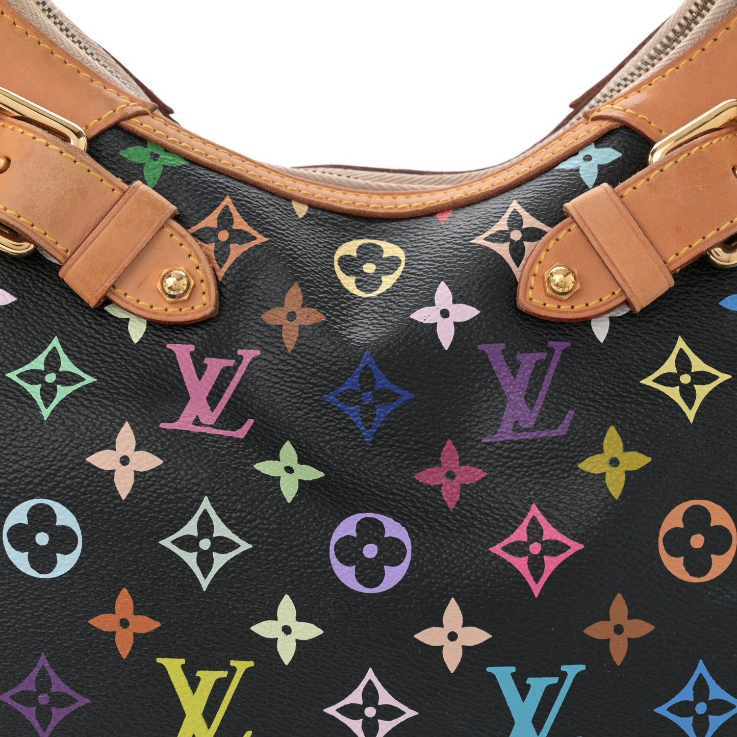 LV MONOGRAM MULTICOLOR BLACK GRETA HOBO BAG