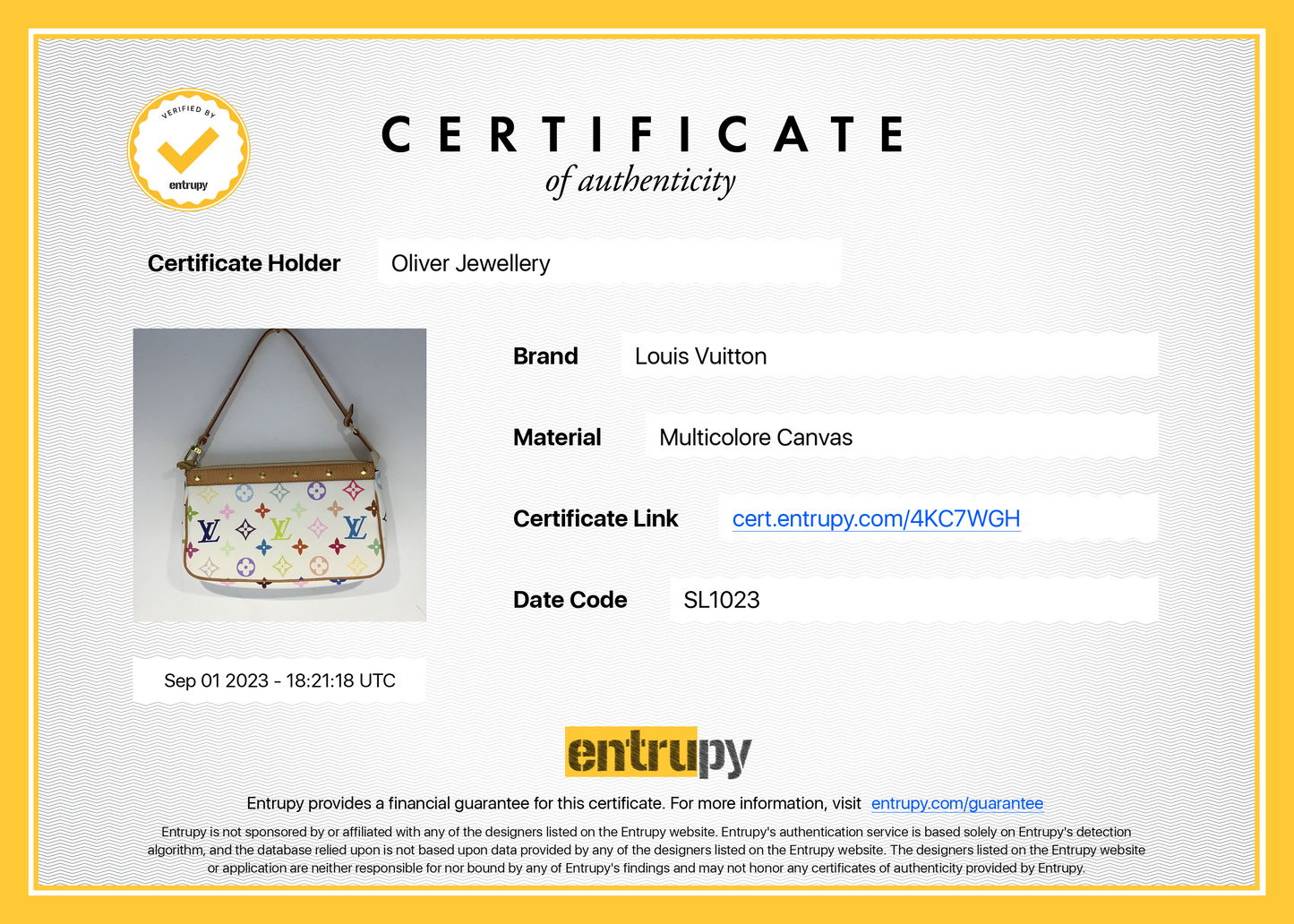 Louis Vuitton Monogram Multicolore Pochette Accessories