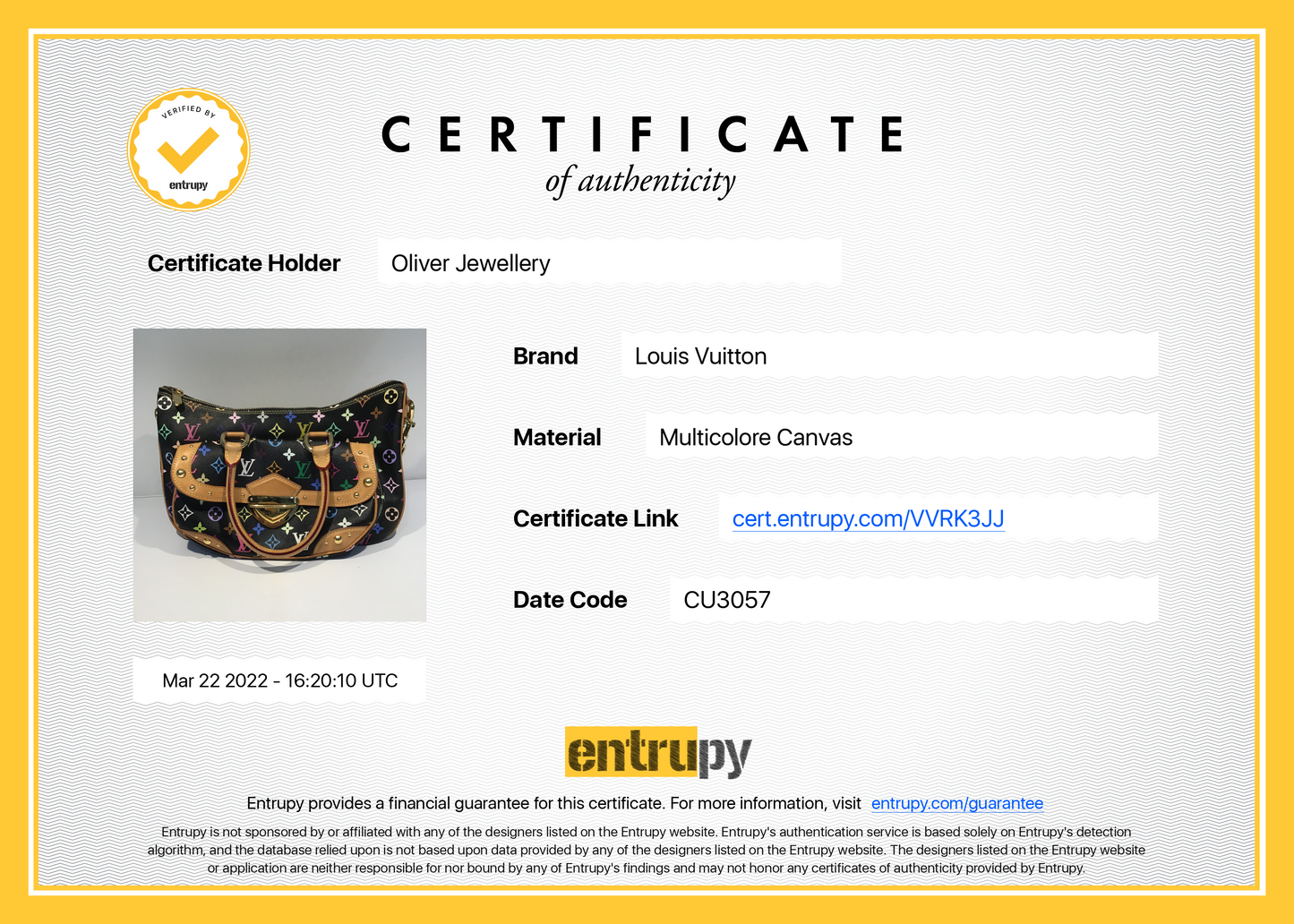 Louis Vuitton Monogram Multicolore Rita Bag