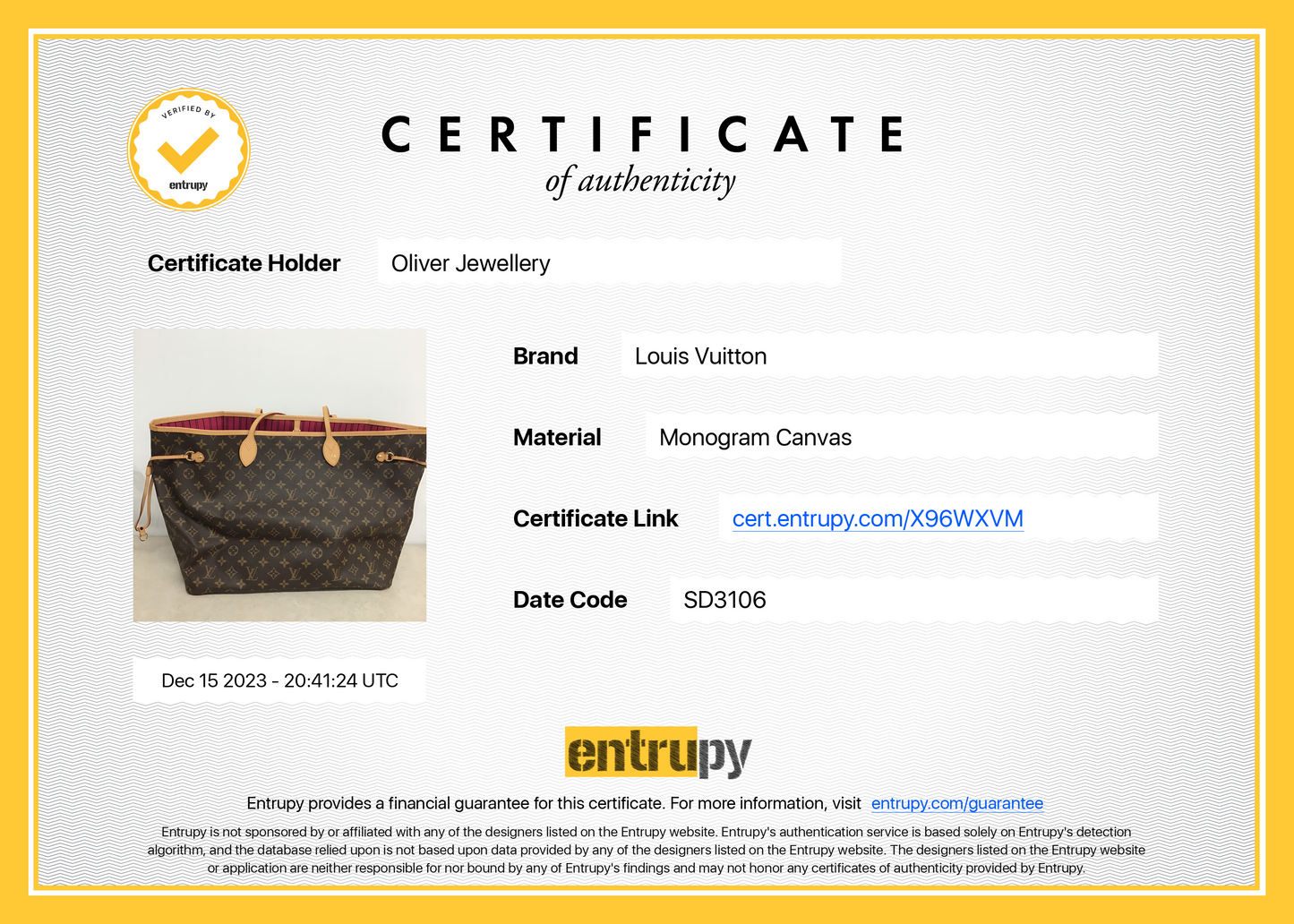 Louis Vuitton Monogram Neverfull GM