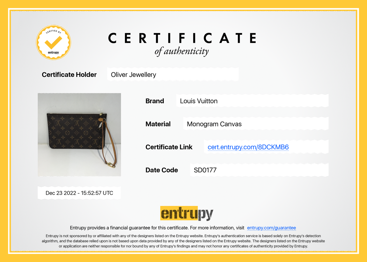 Louis Vuitton Monogram Neverfull Pochette