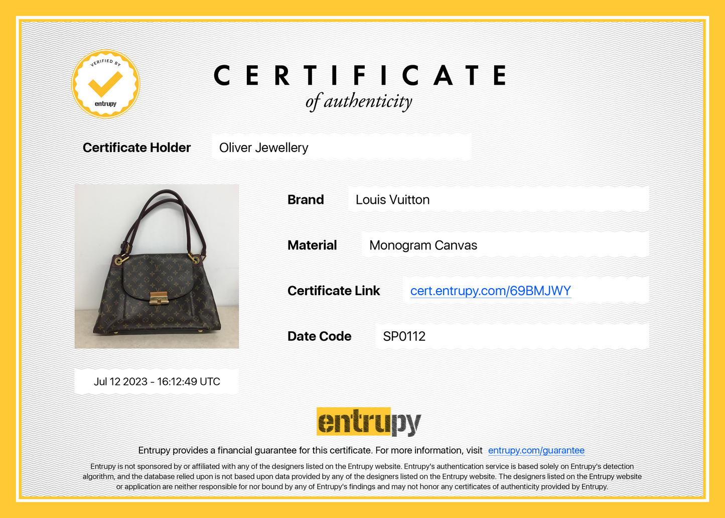 Louis Vuitton Monogram Olympe MM